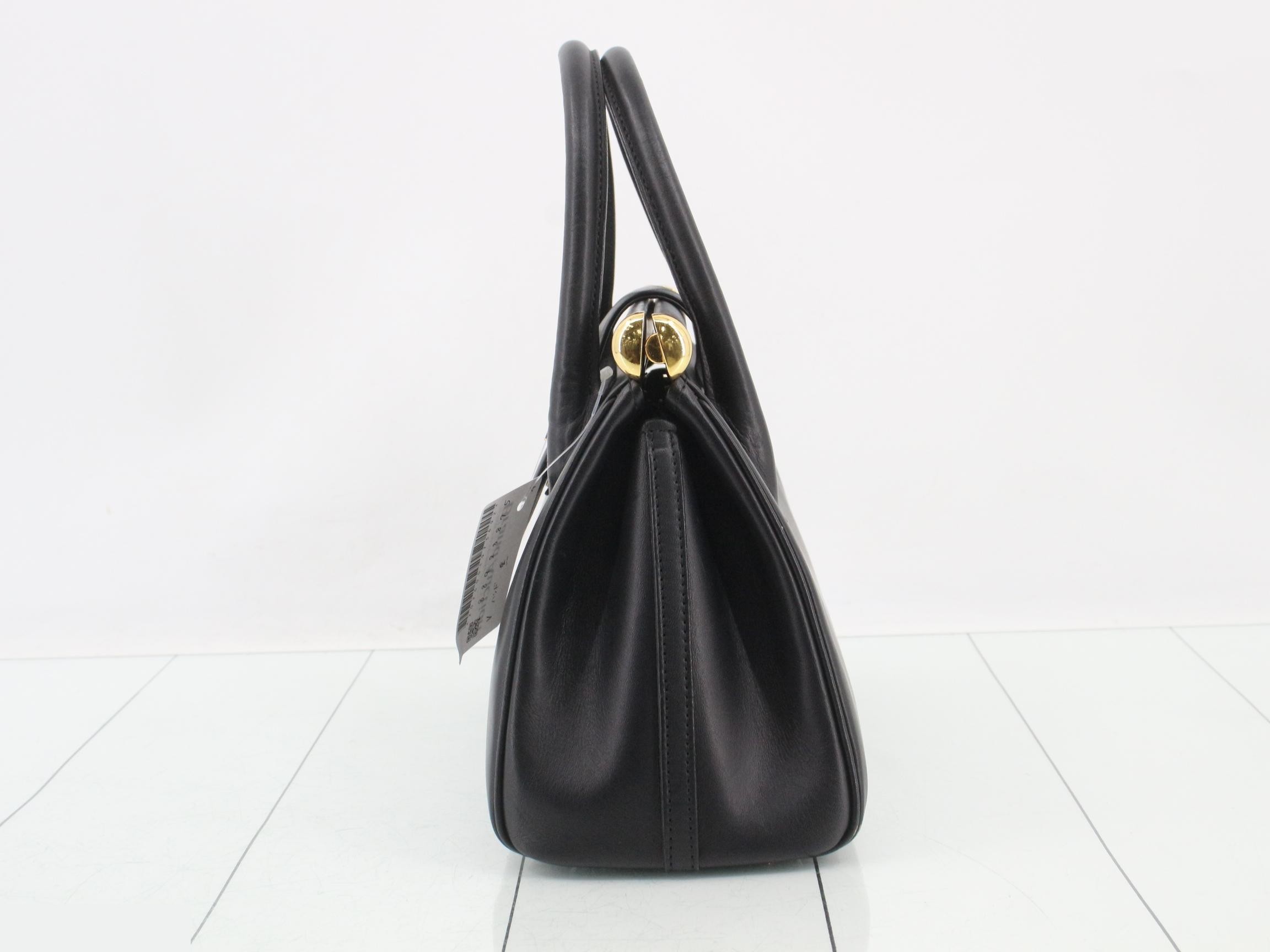 (bag) - Handbag, Leather, Black — view 3