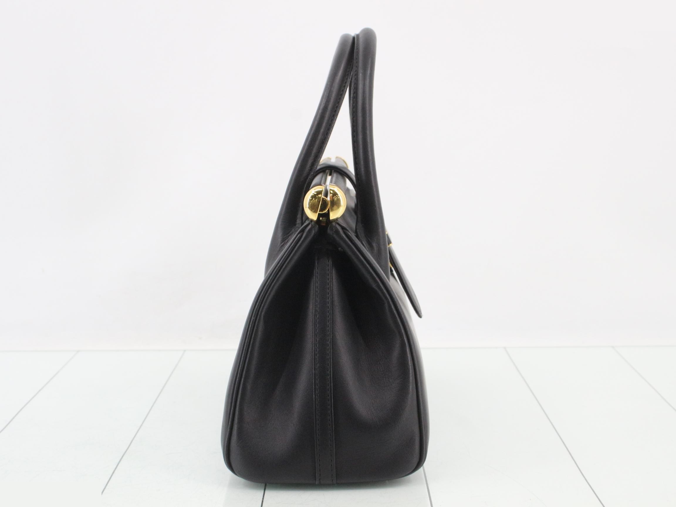 (bag) - Handbag, Leather, Black — view 4