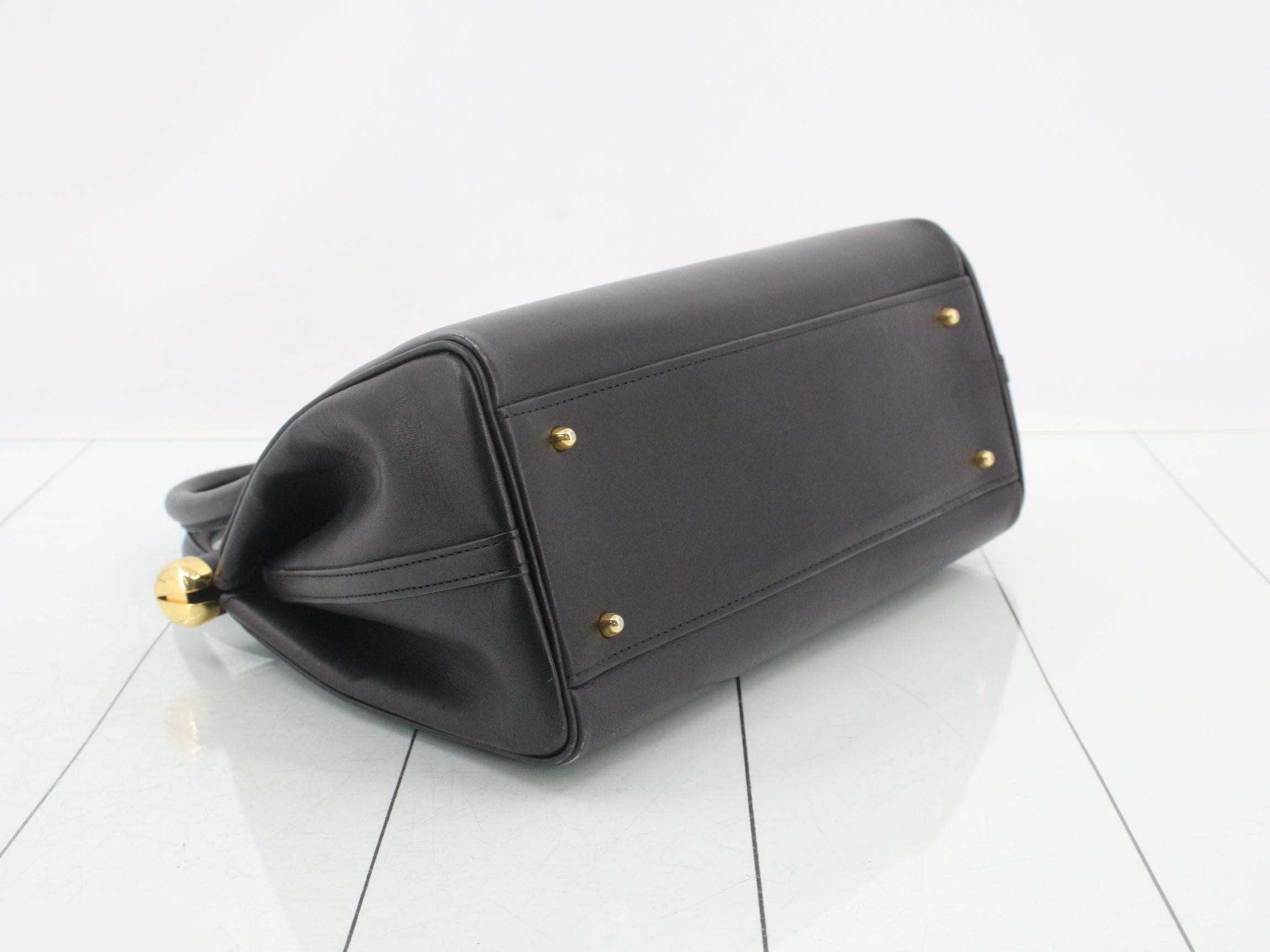 (bag) - Handbag, Leather, Black — view 5