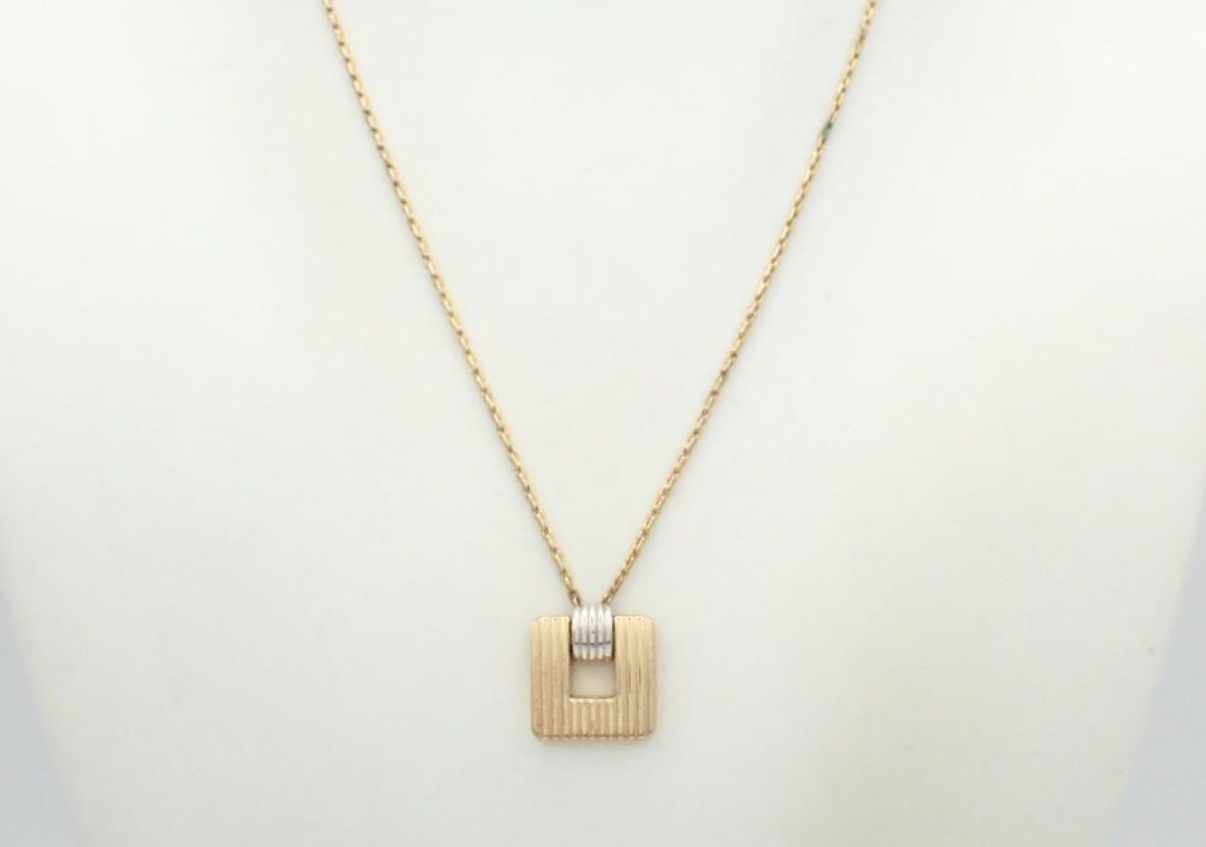 Square Necklace, Chain approx. 43cm — view 2
