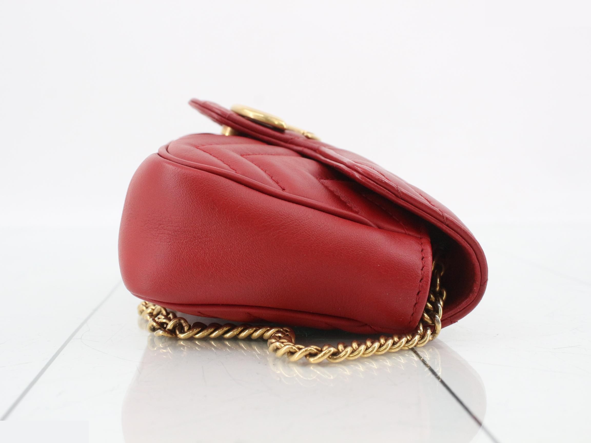 GG Marmont Chain Bag Shoulder Bag Leather — view 3
