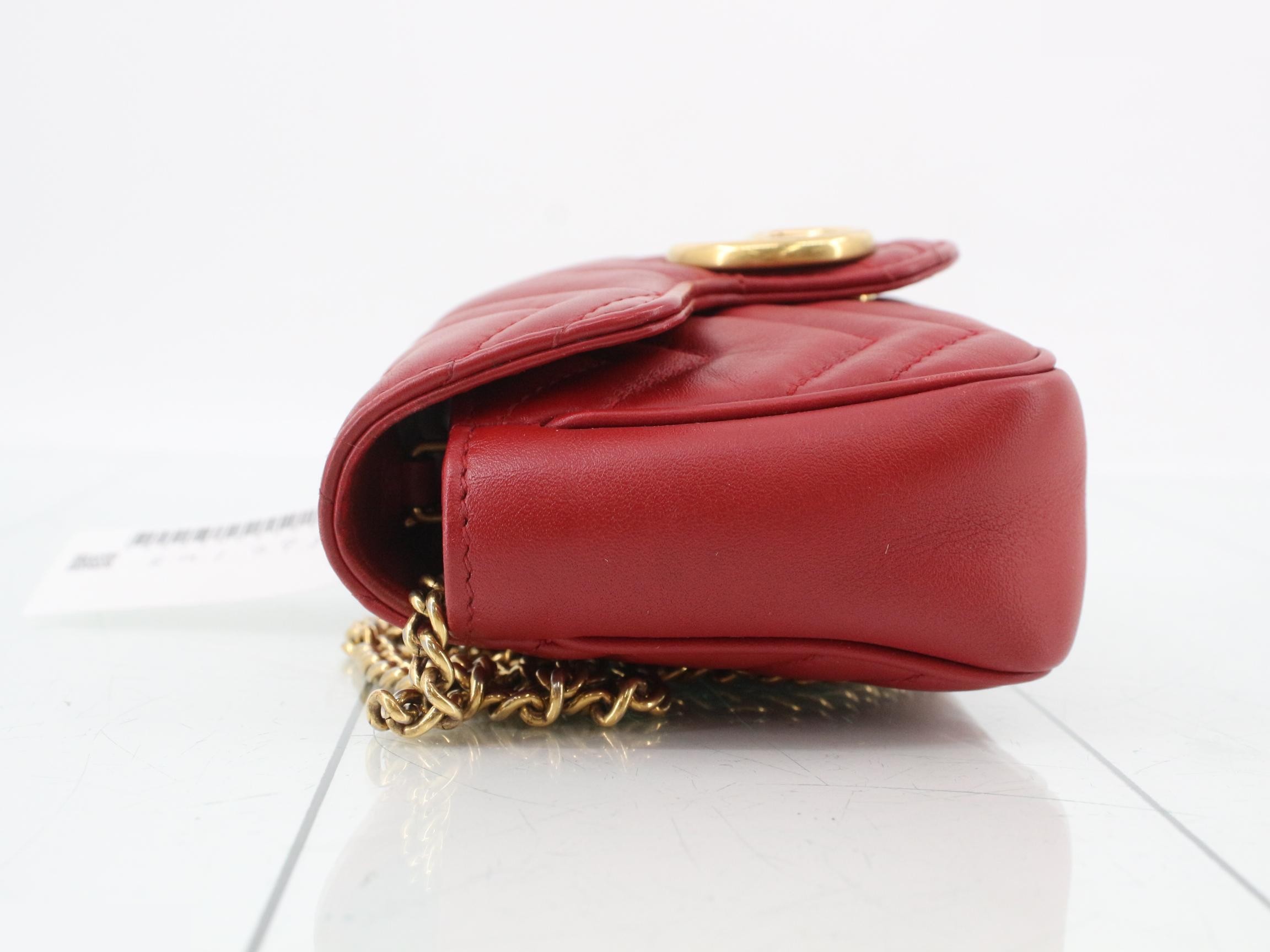 GG Marmont Chain Bag Shoulder Bag Leather — view 4