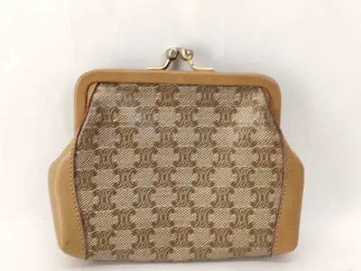 Macadam pattern coin purse