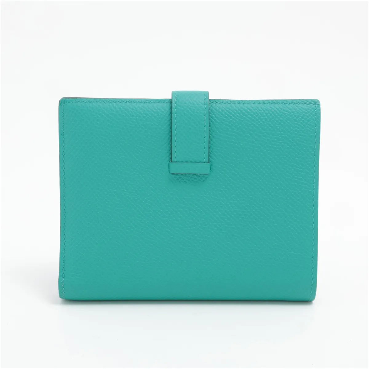 Bearn Compact, Veau Epsom Leather, Compact Wallet, Green, Silver Hardware, D: 2019 — view 2