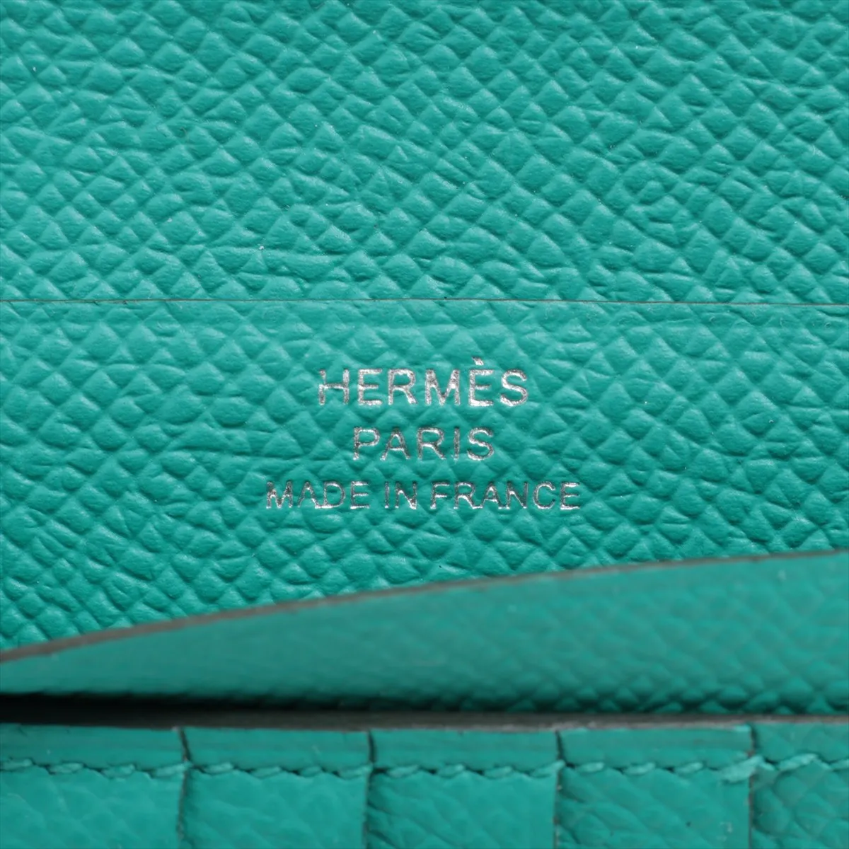 Bearn Compact, Veau Epsom Leather, Compact Wallet, Green, Silver Hardware, D: 2019 — view 6