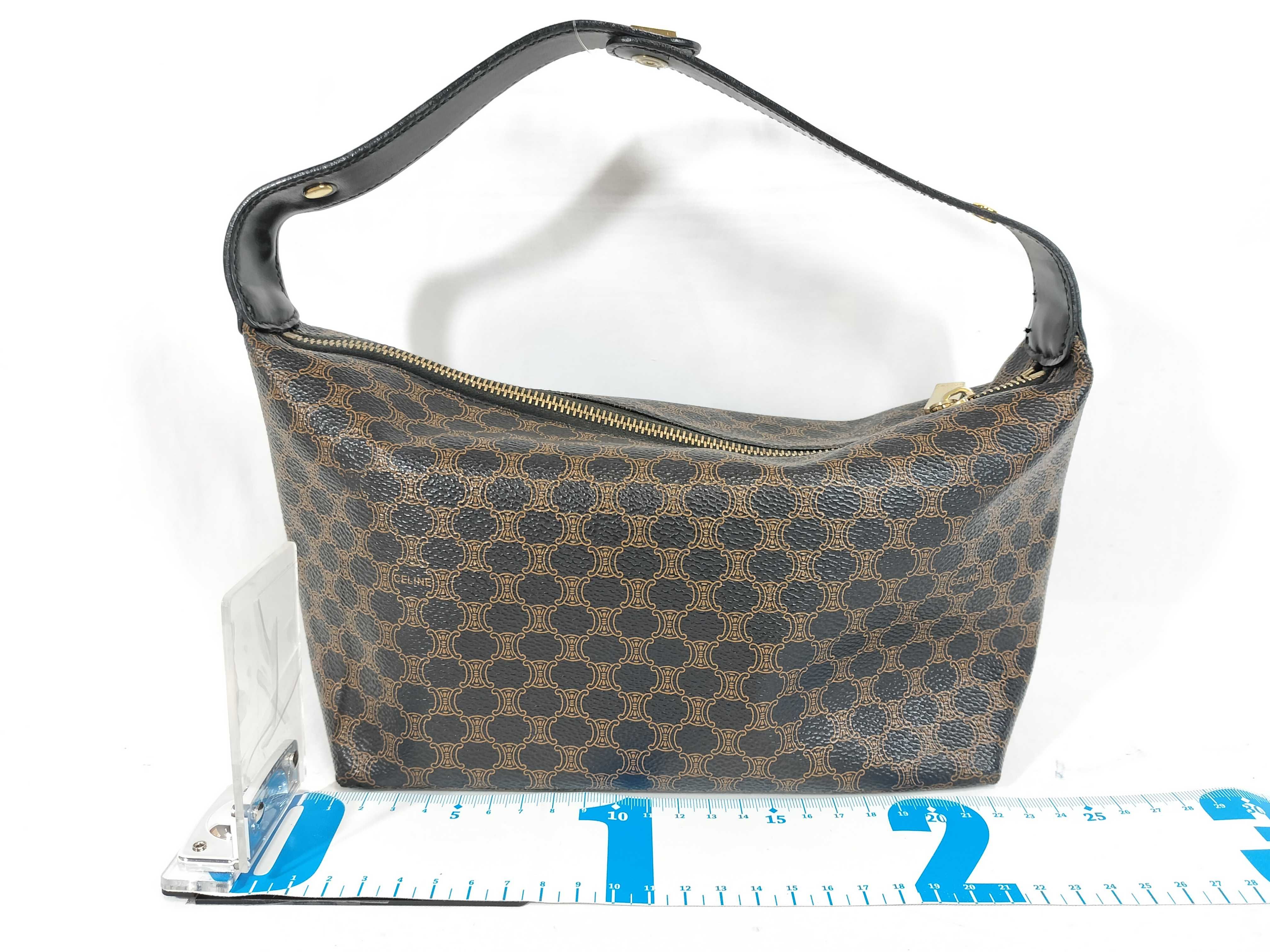 handbag, black Macadam pattern handbag — view 2