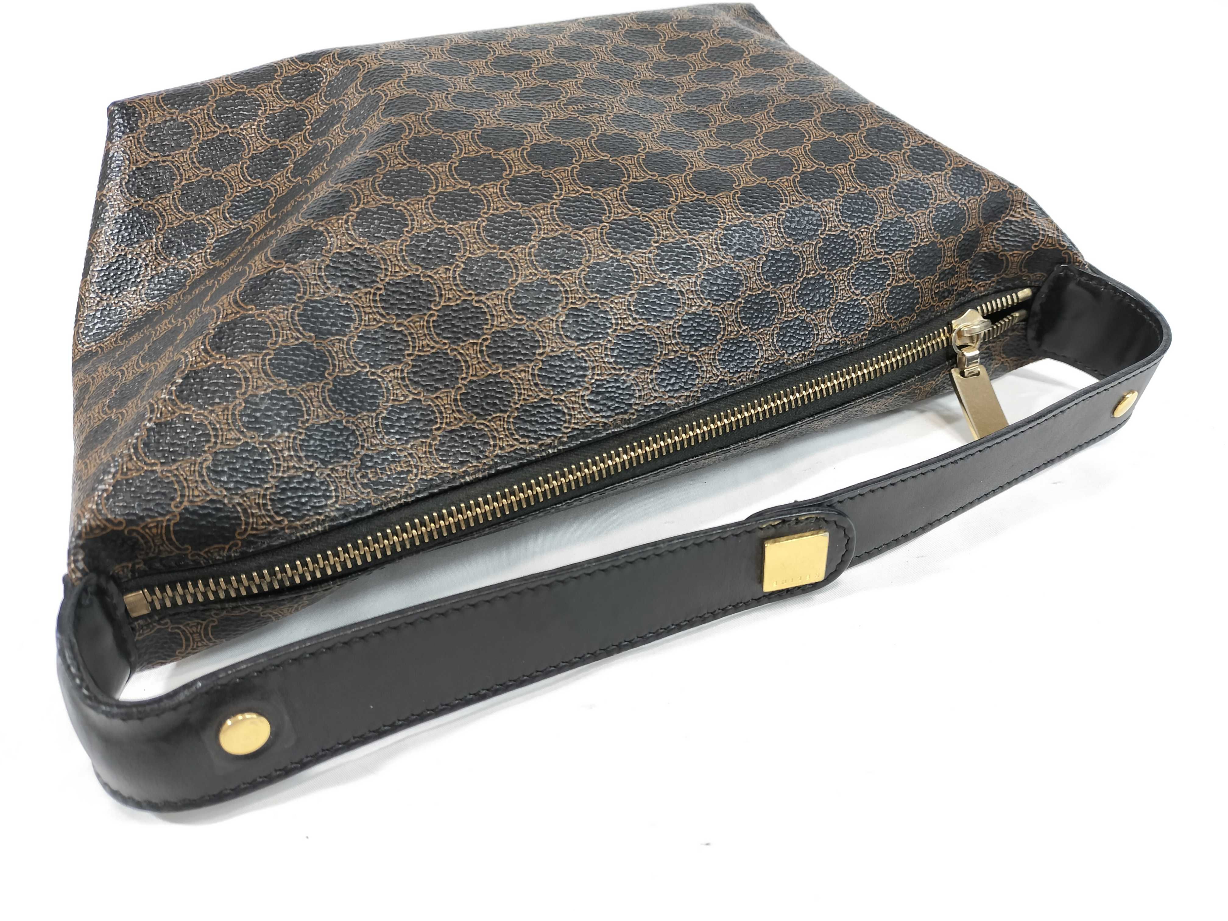 handbag, black Macadam pattern handbag — view 3