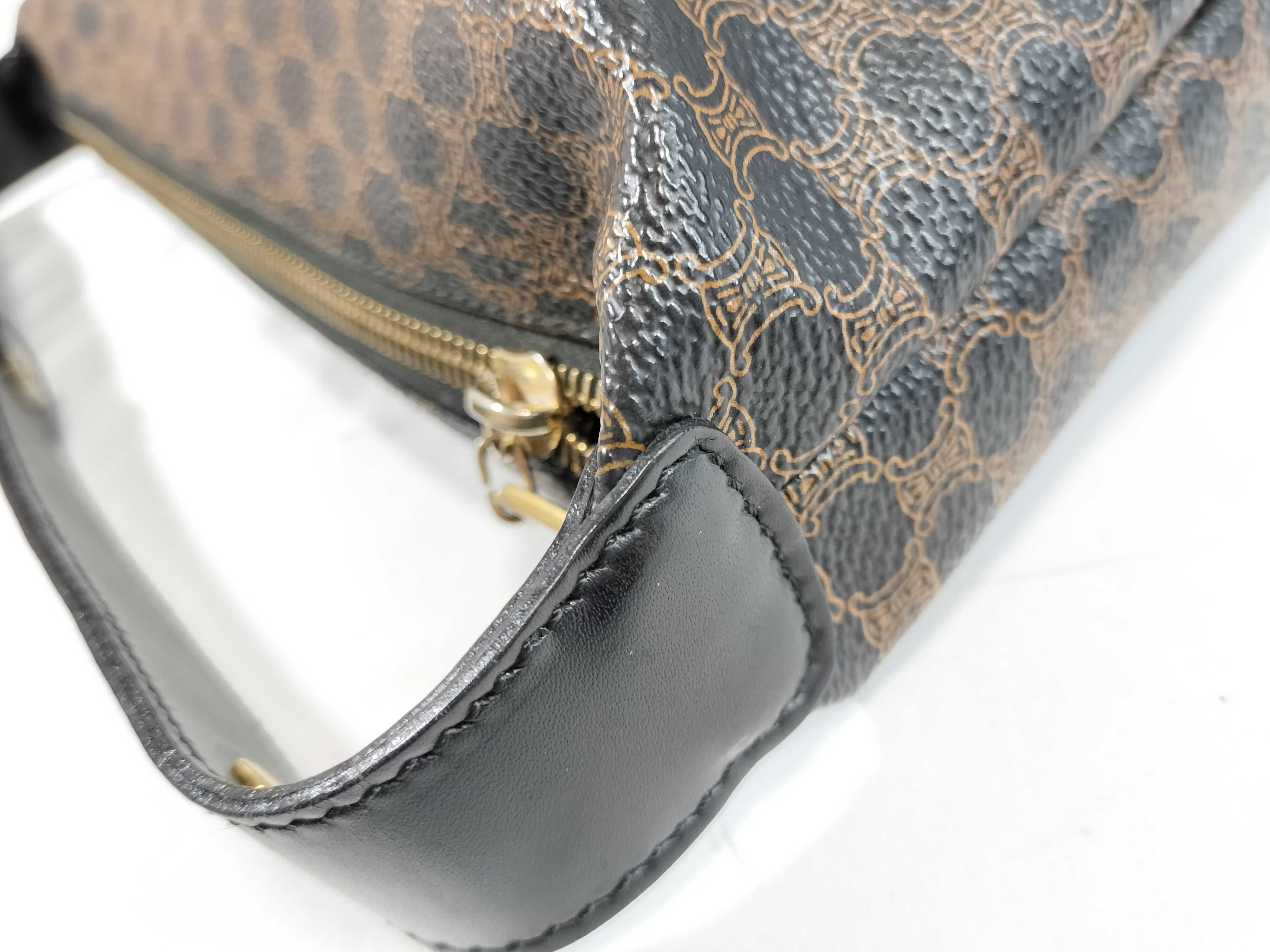 handbag, black Macadam pattern handbag — view 5