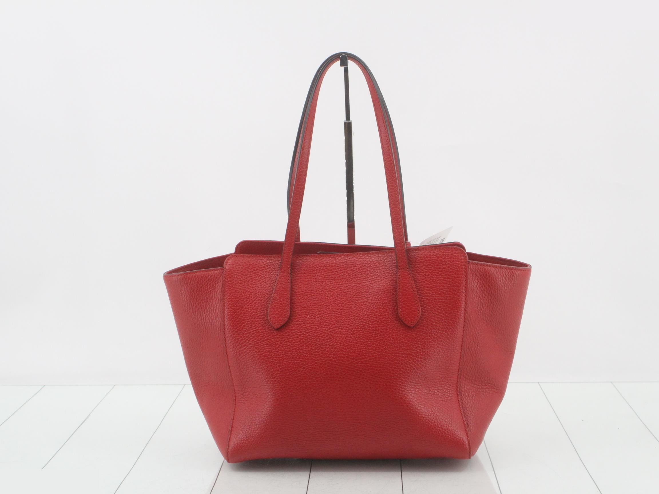 Swing Tote Bag, Red Leather, 354408, 520981 — view 2
