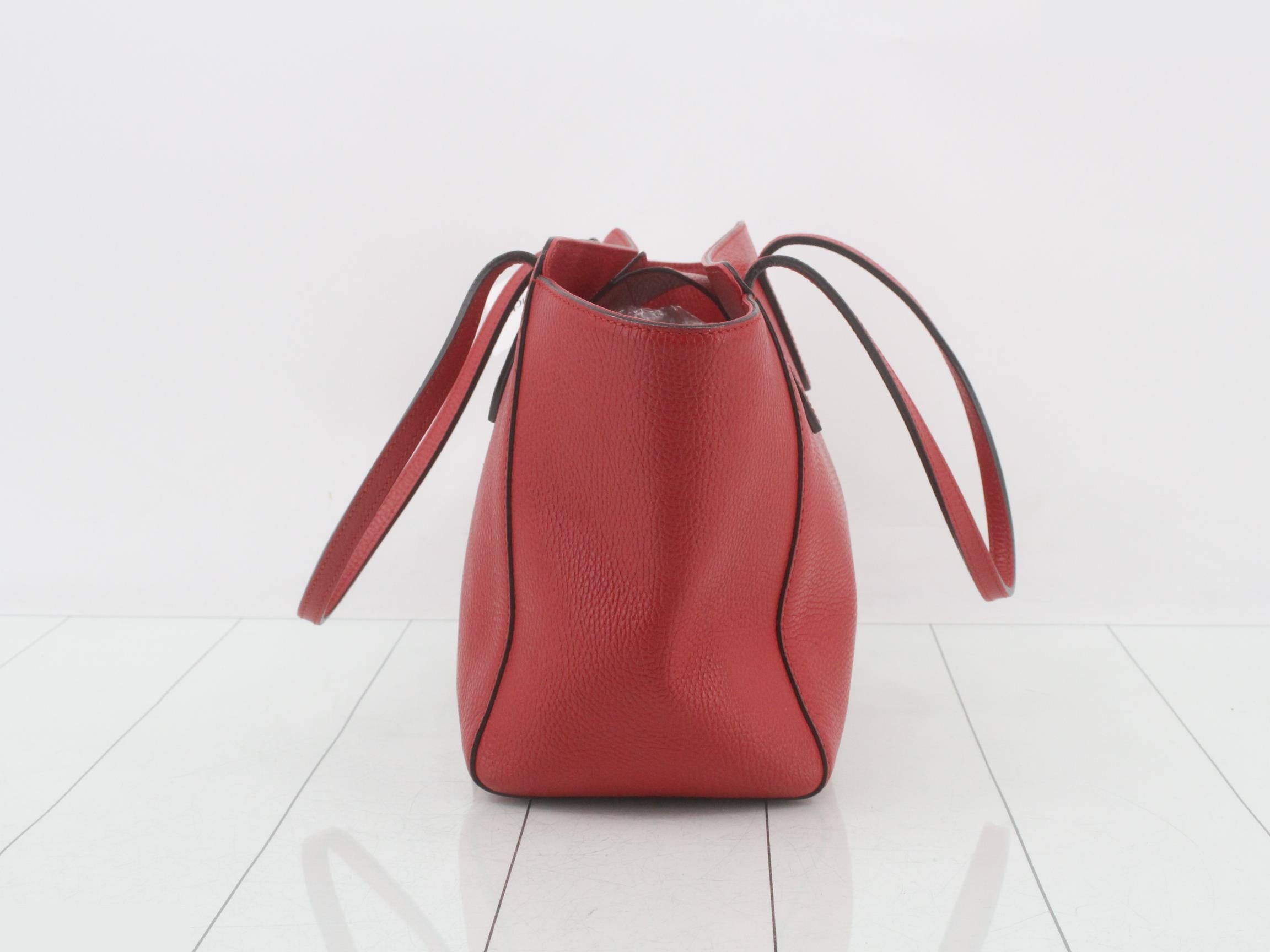 Swing Tote Bag, Red Leather, 354408, 520981 — view 3