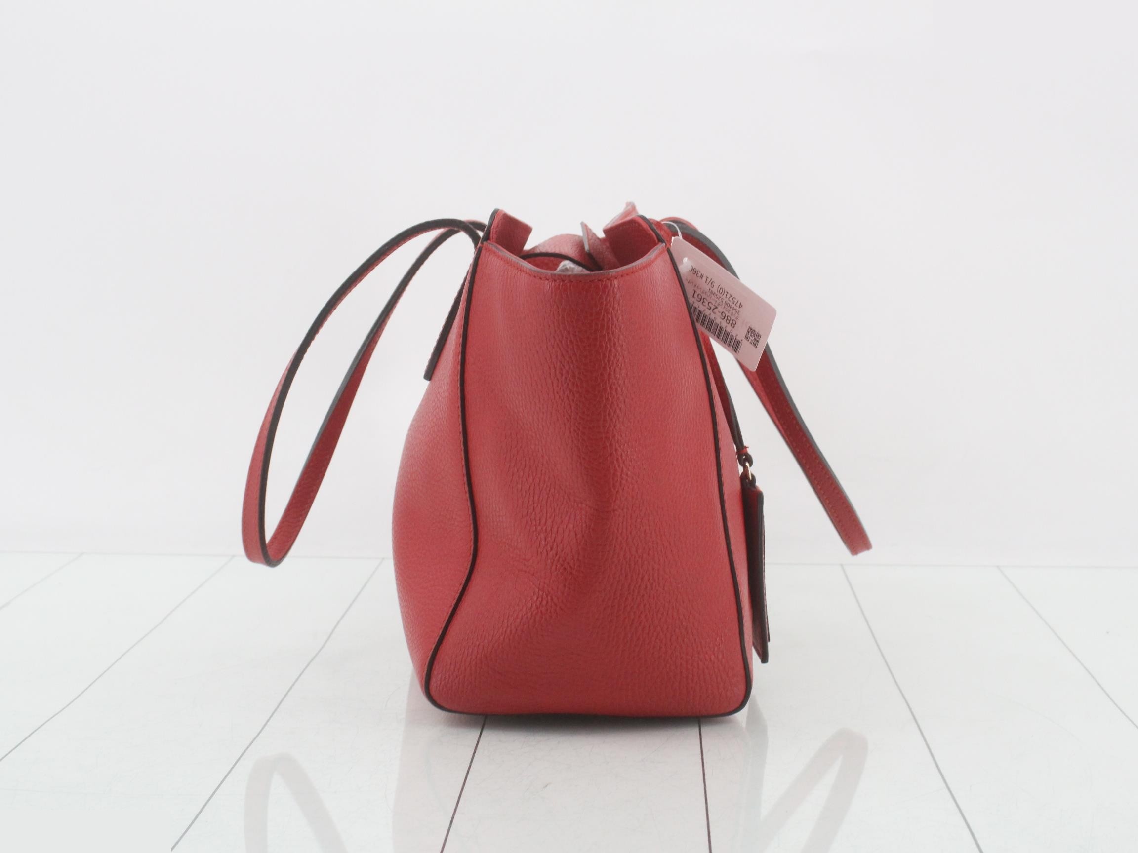 Swing Tote Bag, Red Leather, 354408, 520981 — view 4
