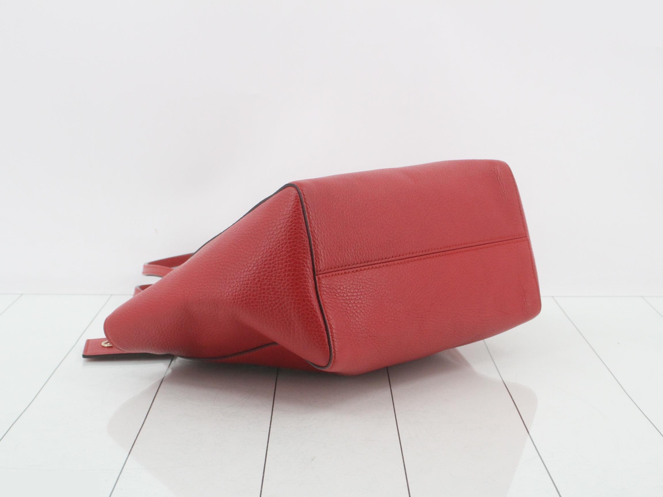 Swing Tote Bag, Red Leather, 354408, 520981 — view 5