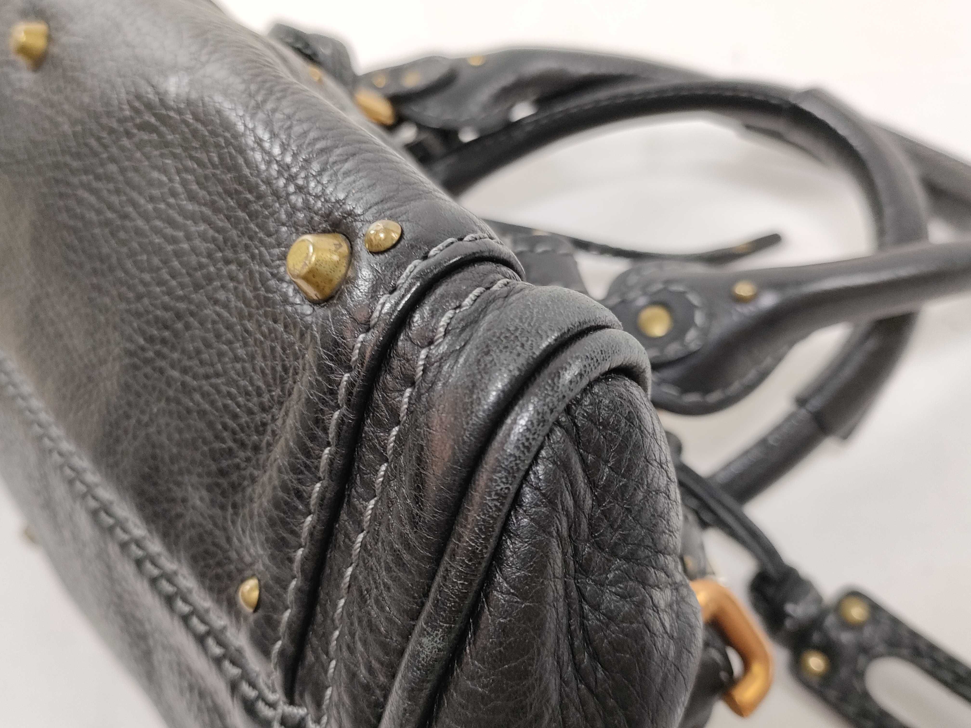 Paddington Leather Handbag, Black — view 10