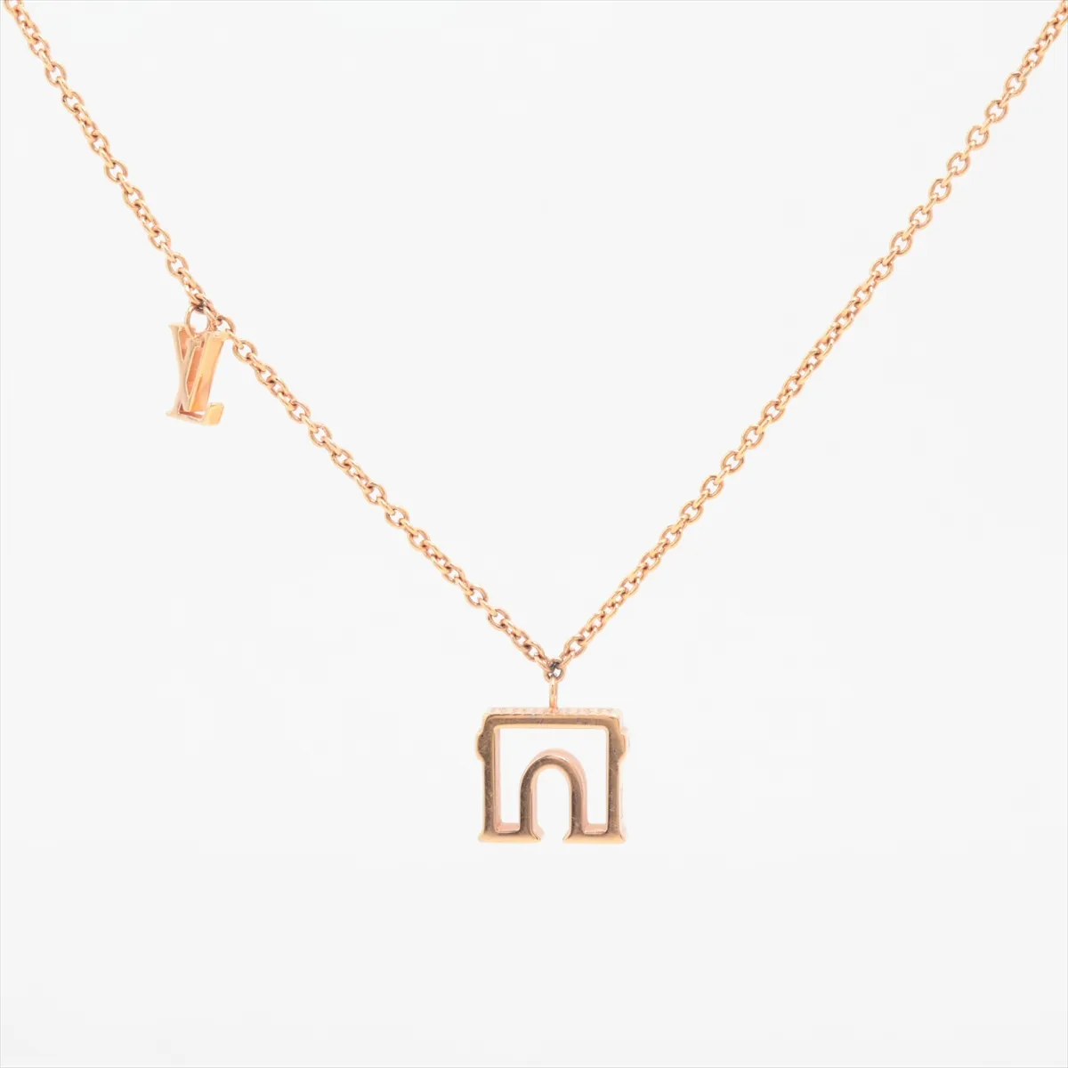 M00524 Pendant LV & Paris Arc de Triomphe DP0291 Necklace GP Gold -