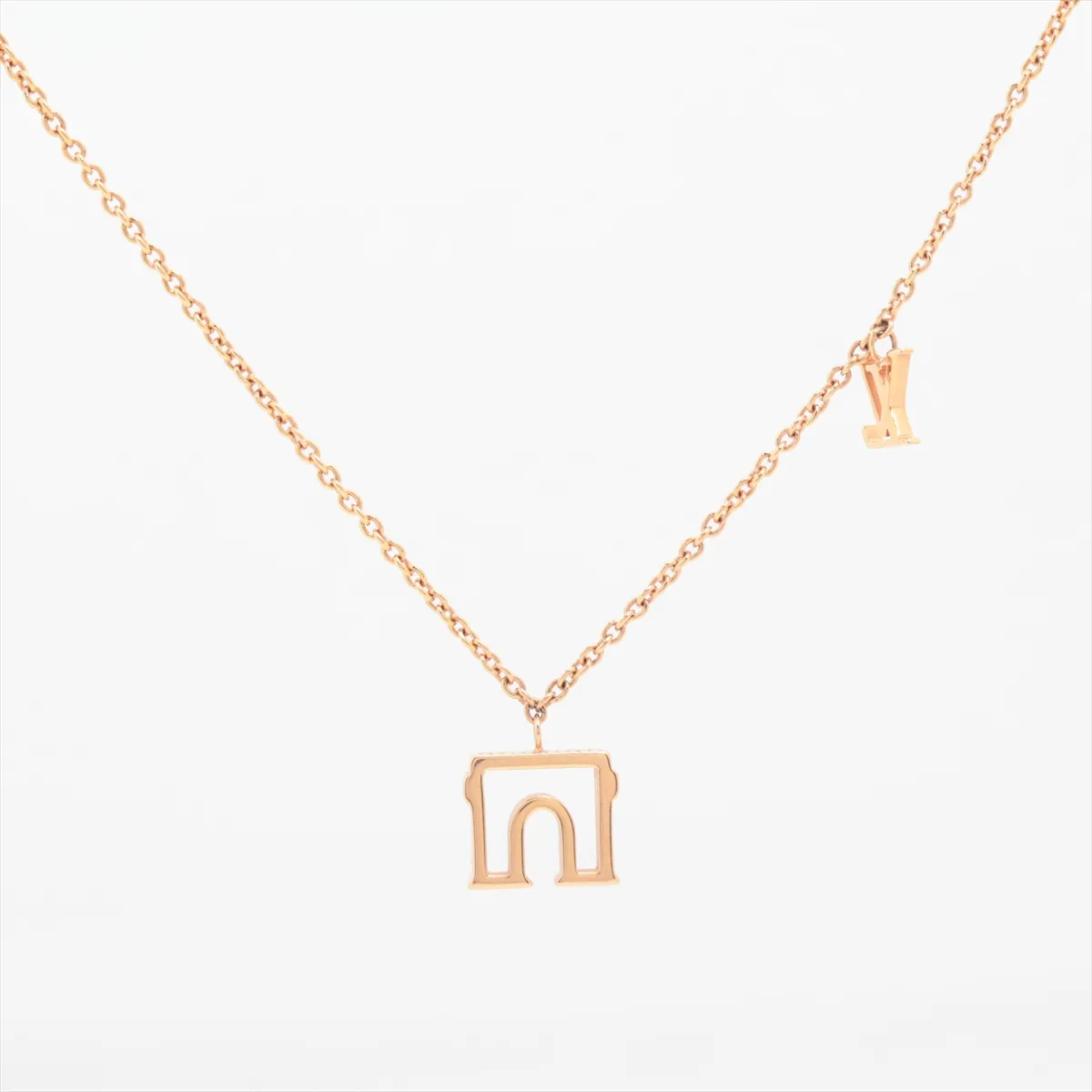 M00524 Pendant LV & Paris Arc de Triomphe DP0291 Necklace GP Gold - — view 2