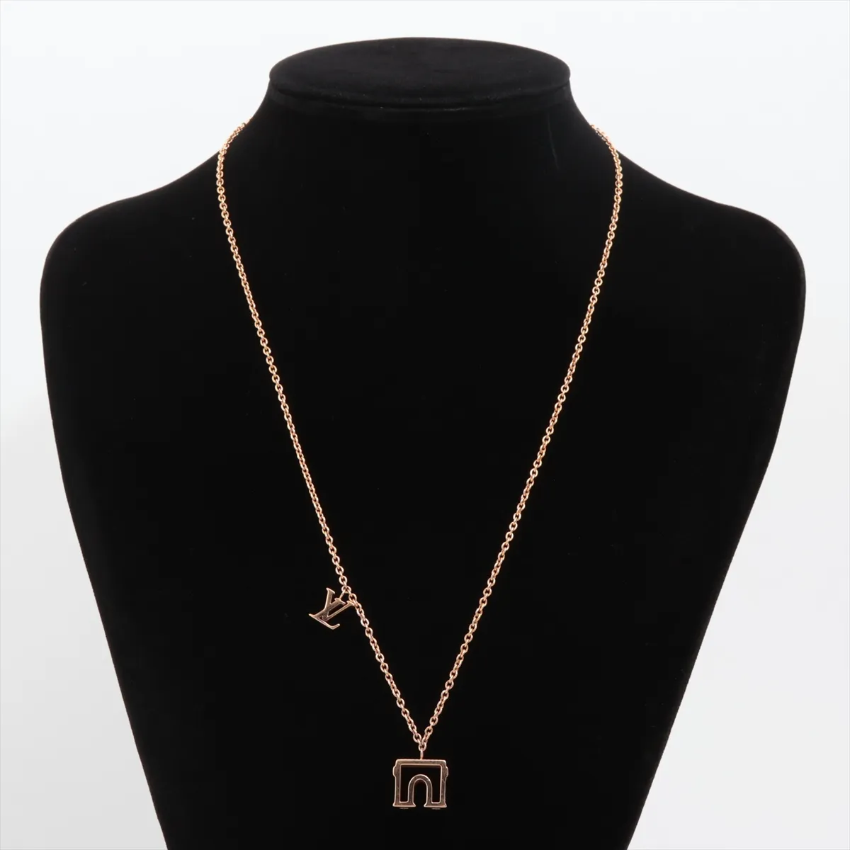 M00524 Pendant LV & Paris Arc de Triomphe DP0291 Necklace GP Gold - — view 5