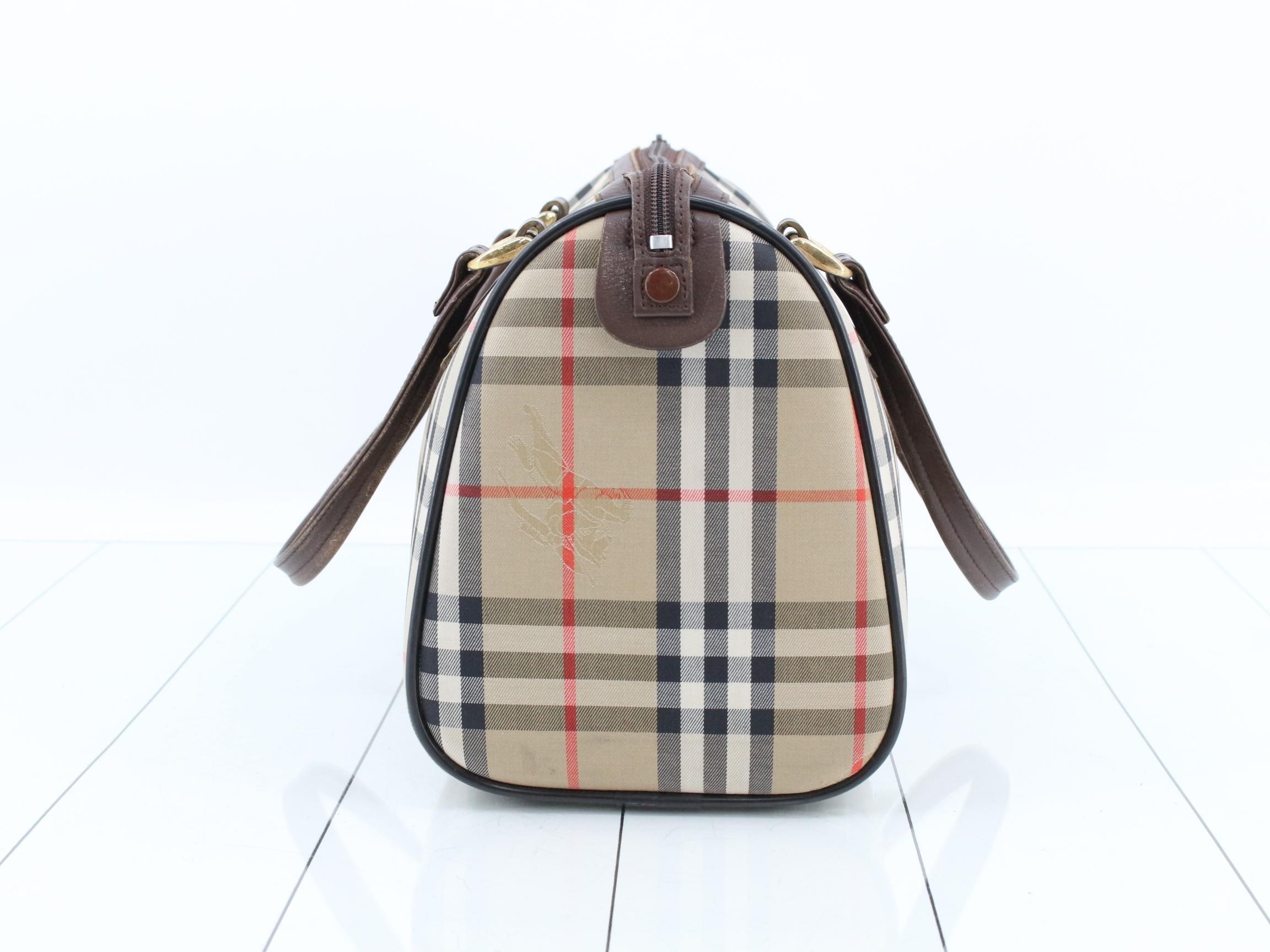 Burberrys Nova Check Leather Handbag — view 3