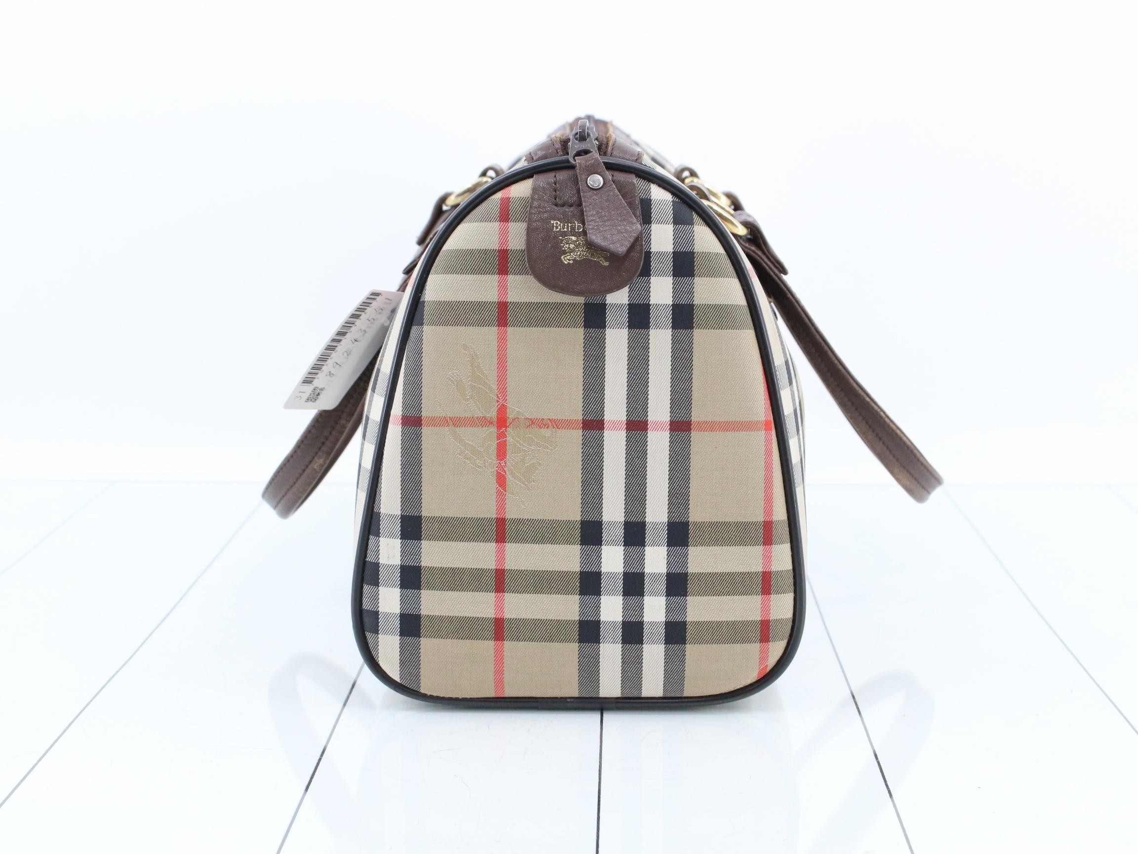 Burberrys Nova Check Leather Handbag — view 4