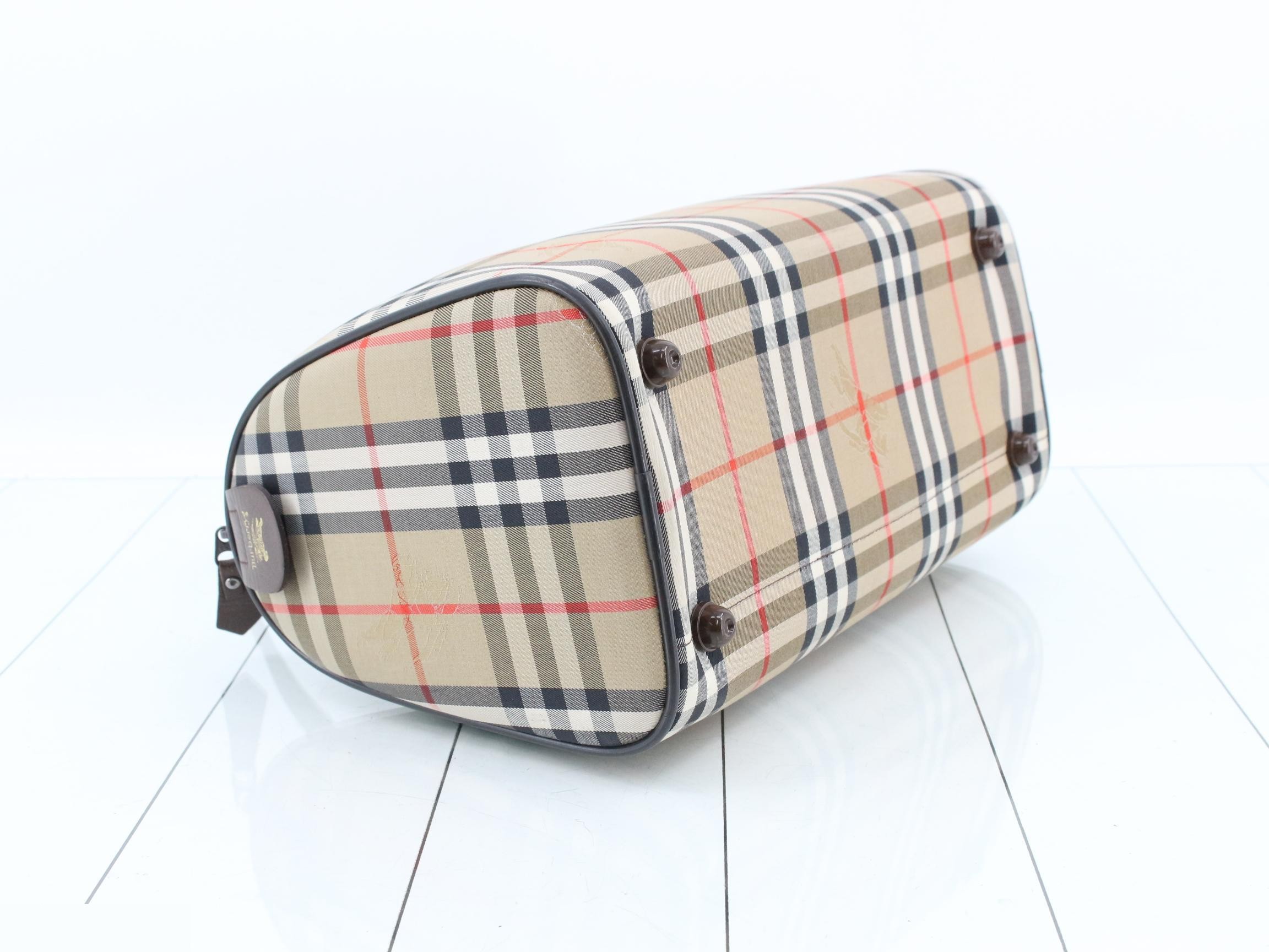Burberrys Nova Check Leather Handbag — view 5