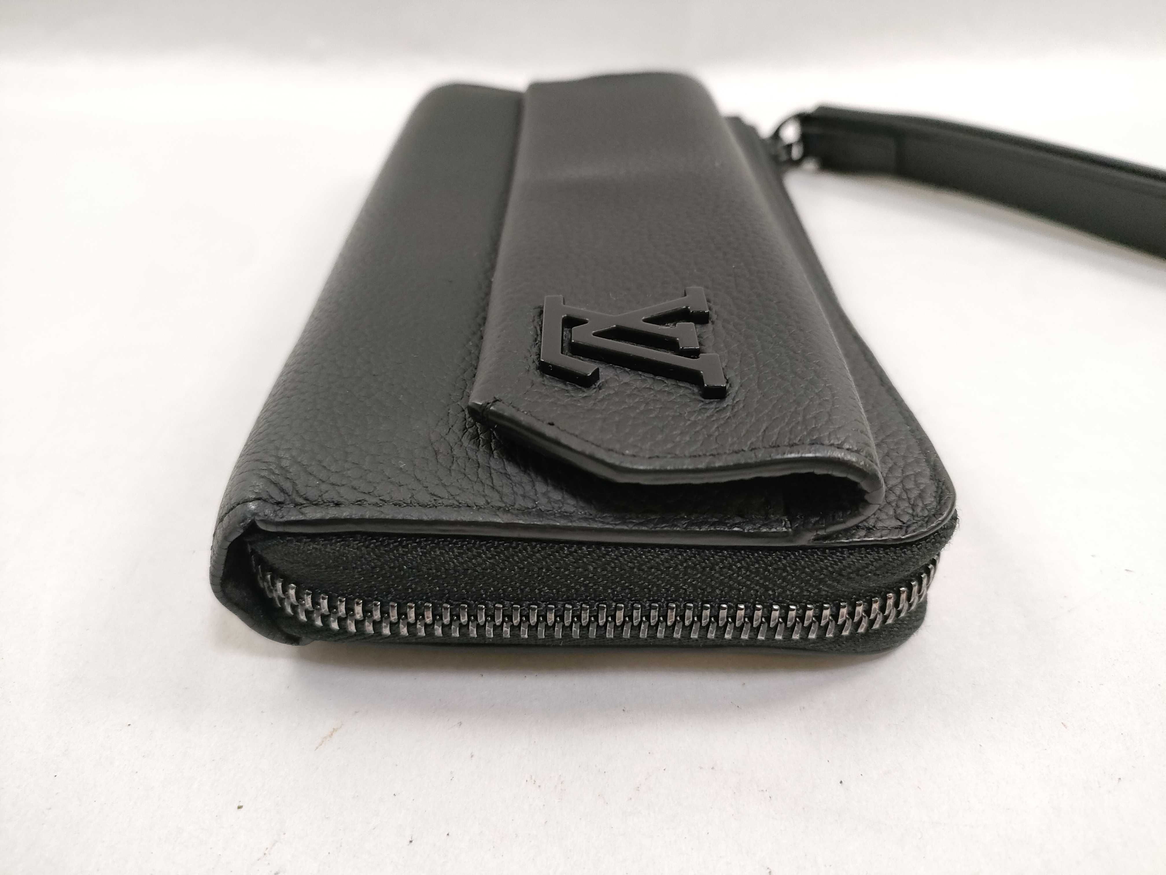LV Aerogram Zippy Wallet Long Wallet M69831 Noir/Black RFID detected — view 4