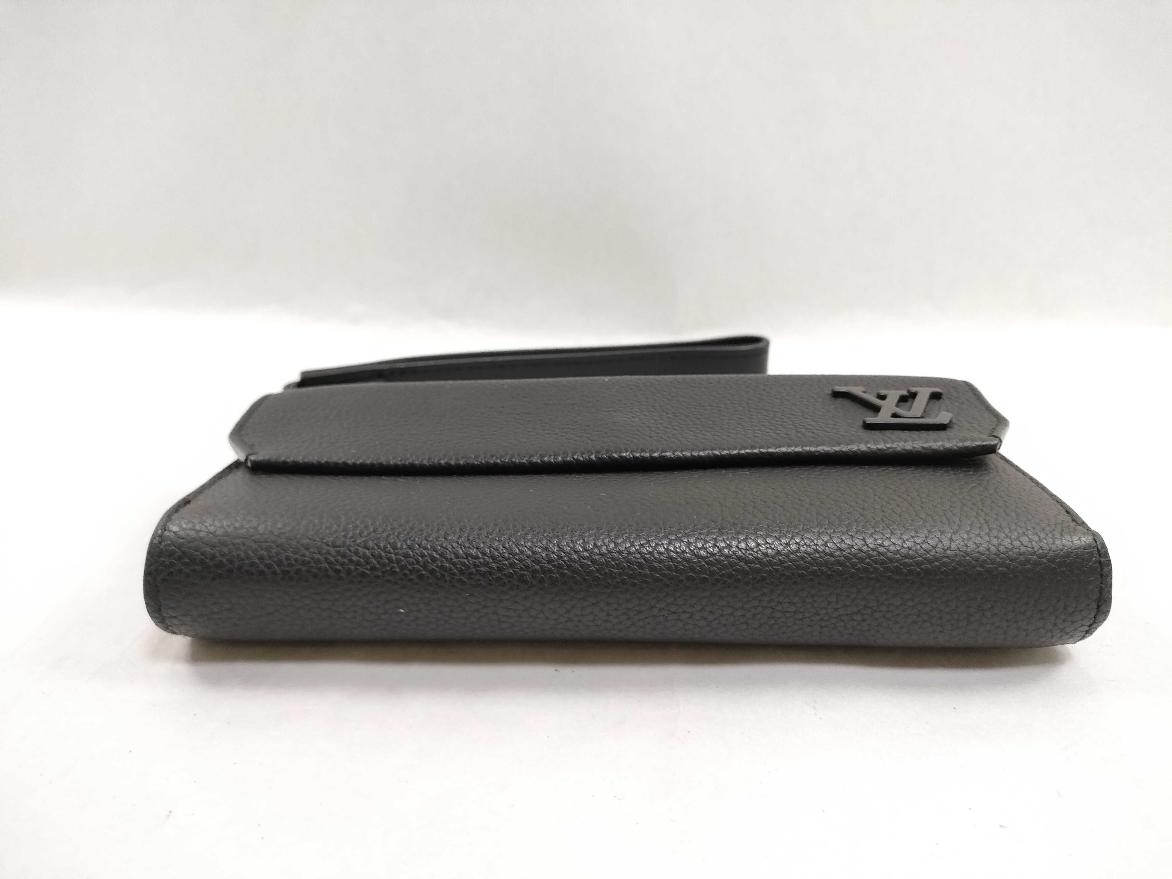 LV Aerogram Zippy Wallet Long Wallet M69831 Noir/Black RFID detected — view 5