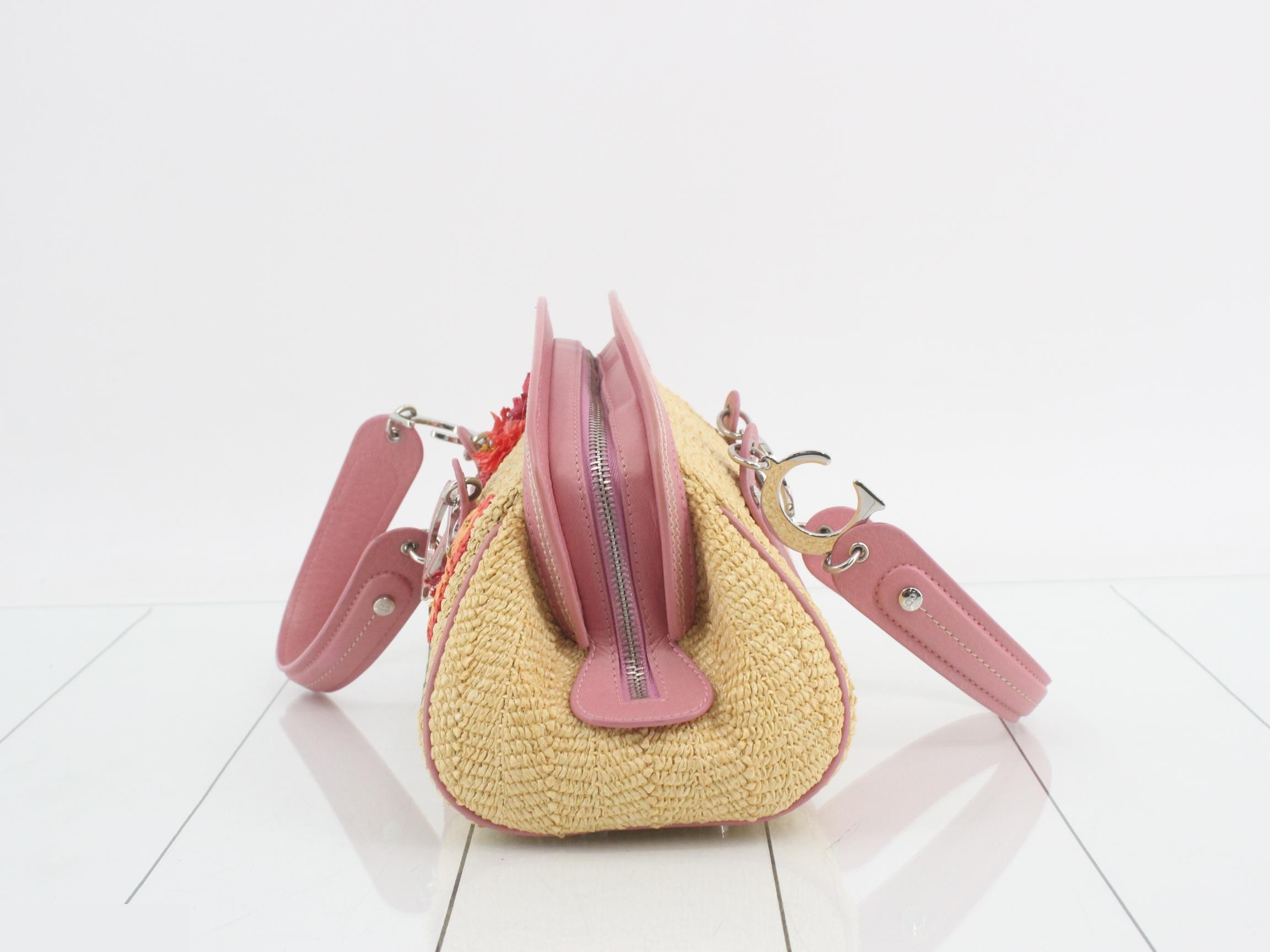 Detective Raffia Pink Shoulder Bag — view 3