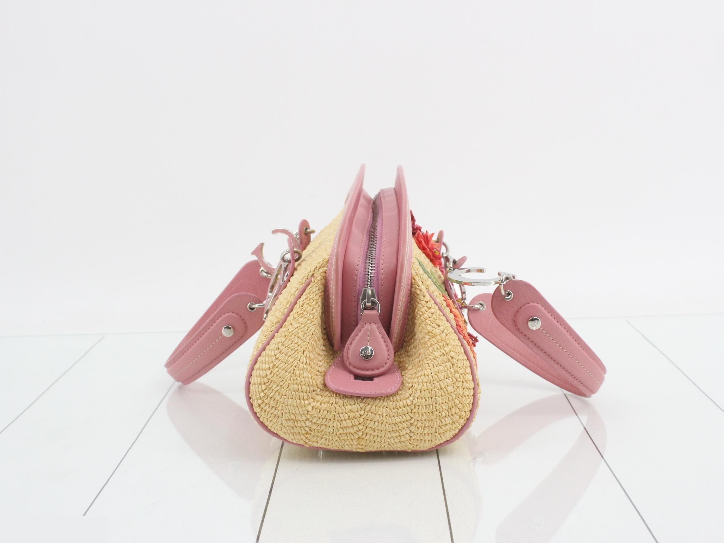 Detective Raffia Pink Shoulder Bag — view 4