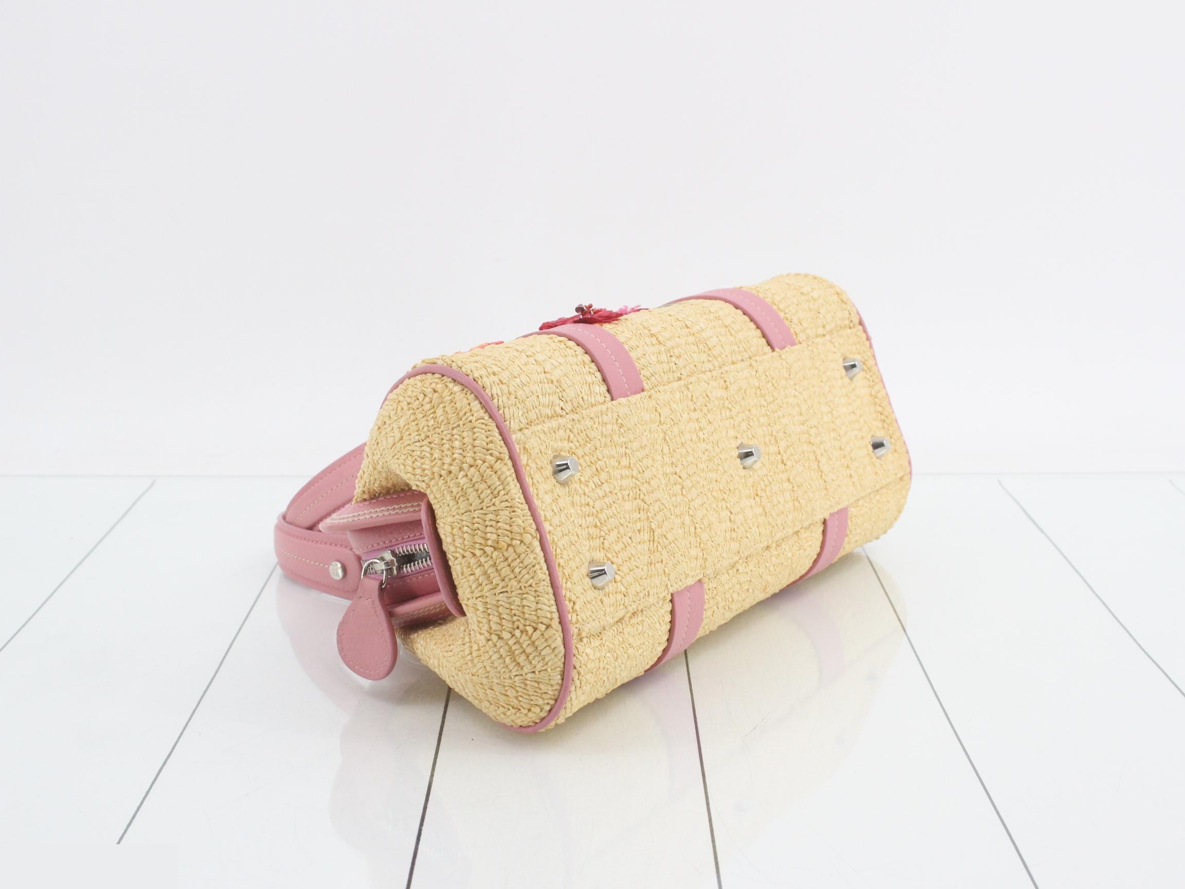 Detective Raffia Pink Shoulder Bag — view 5