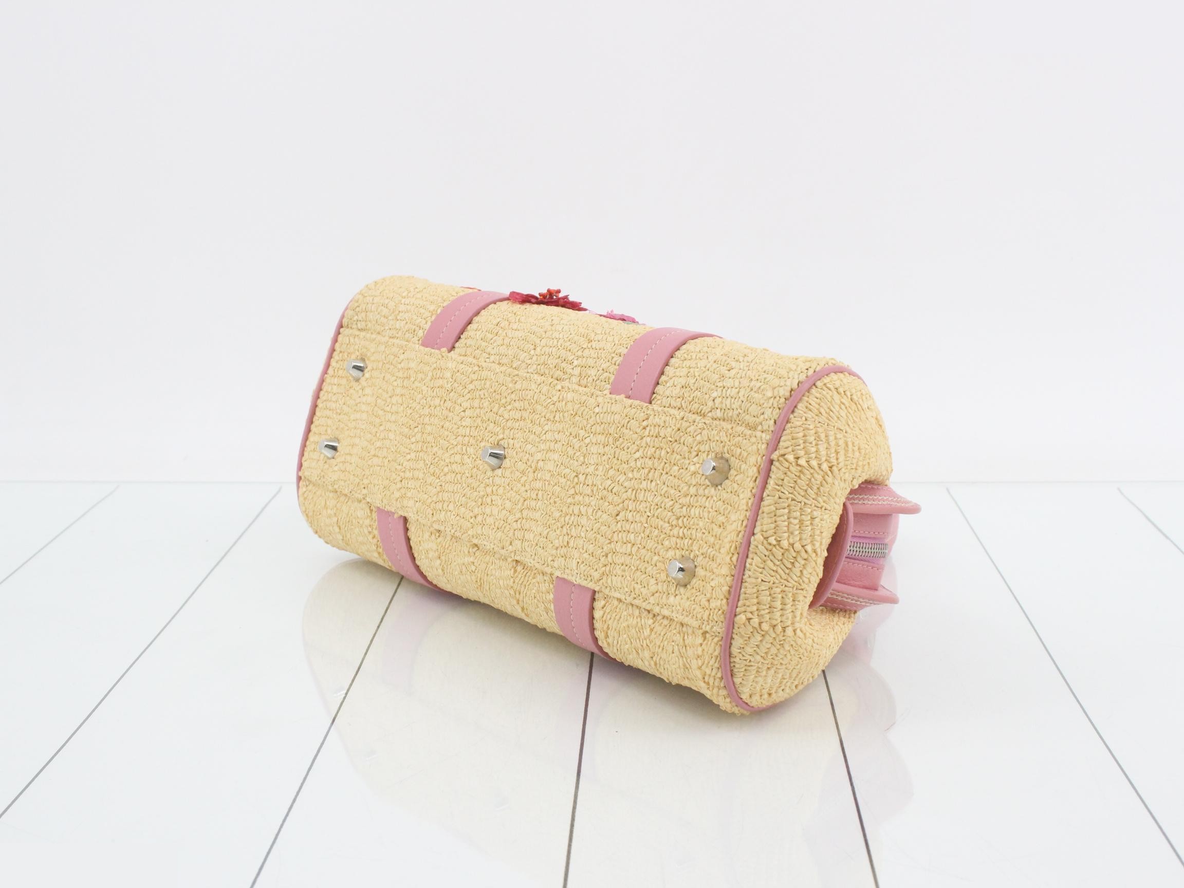 Detective Raffia Pink Shoulder Bag — view 6