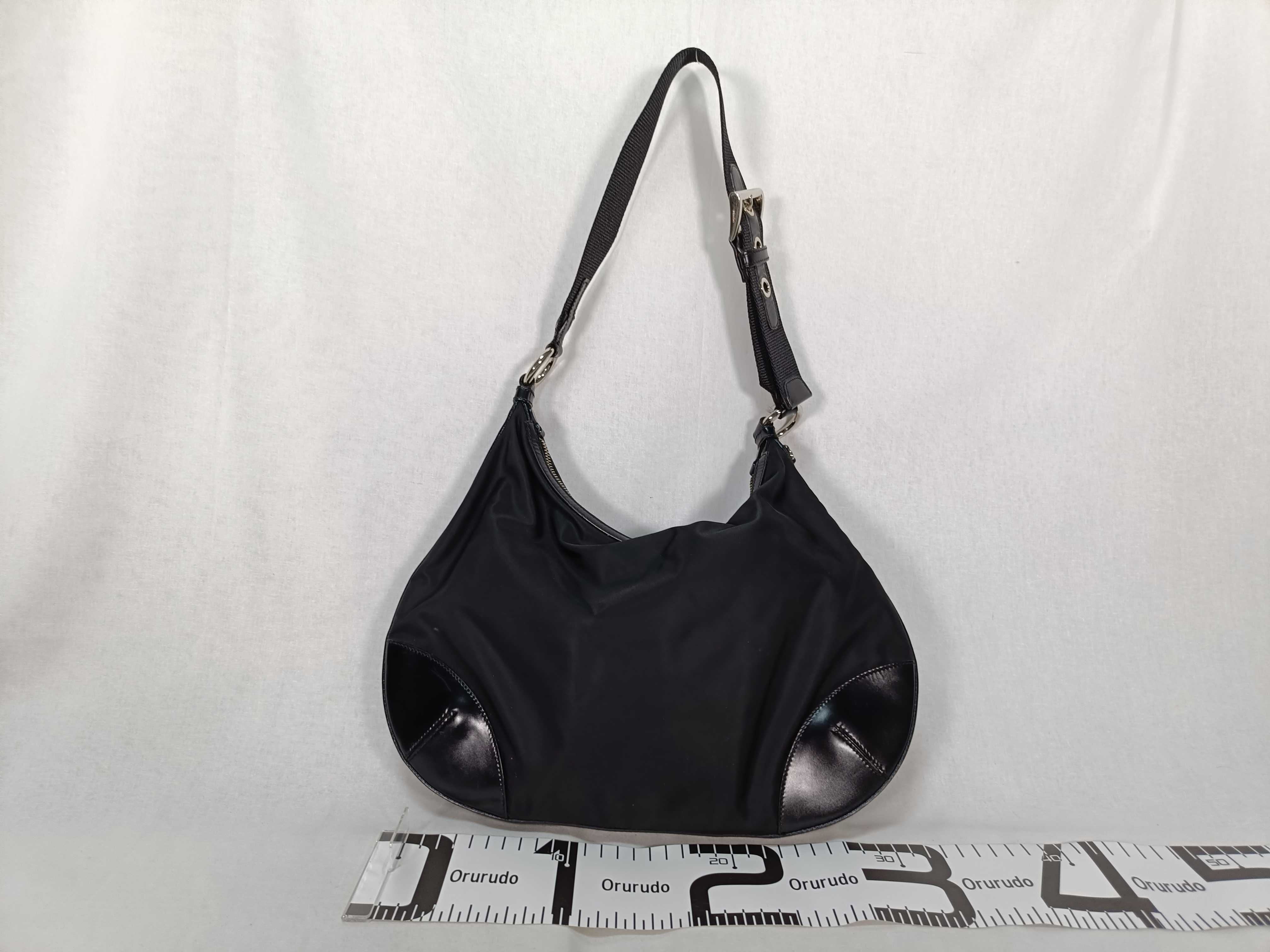 Nylon Shoulder Bag BR3487 Black Shoulder Bag — view 2