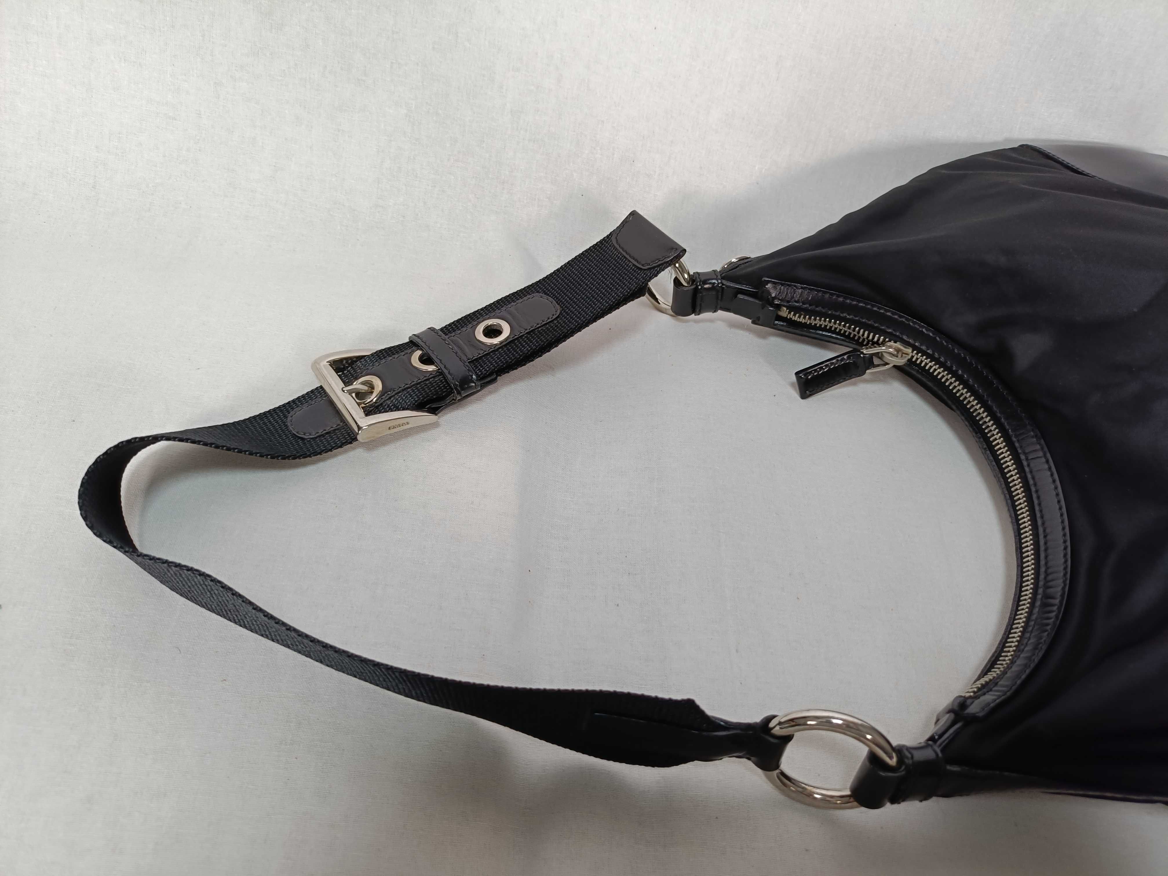 Nylon Shoulder Bag BR3487 Black Shoulder Bag — view 7