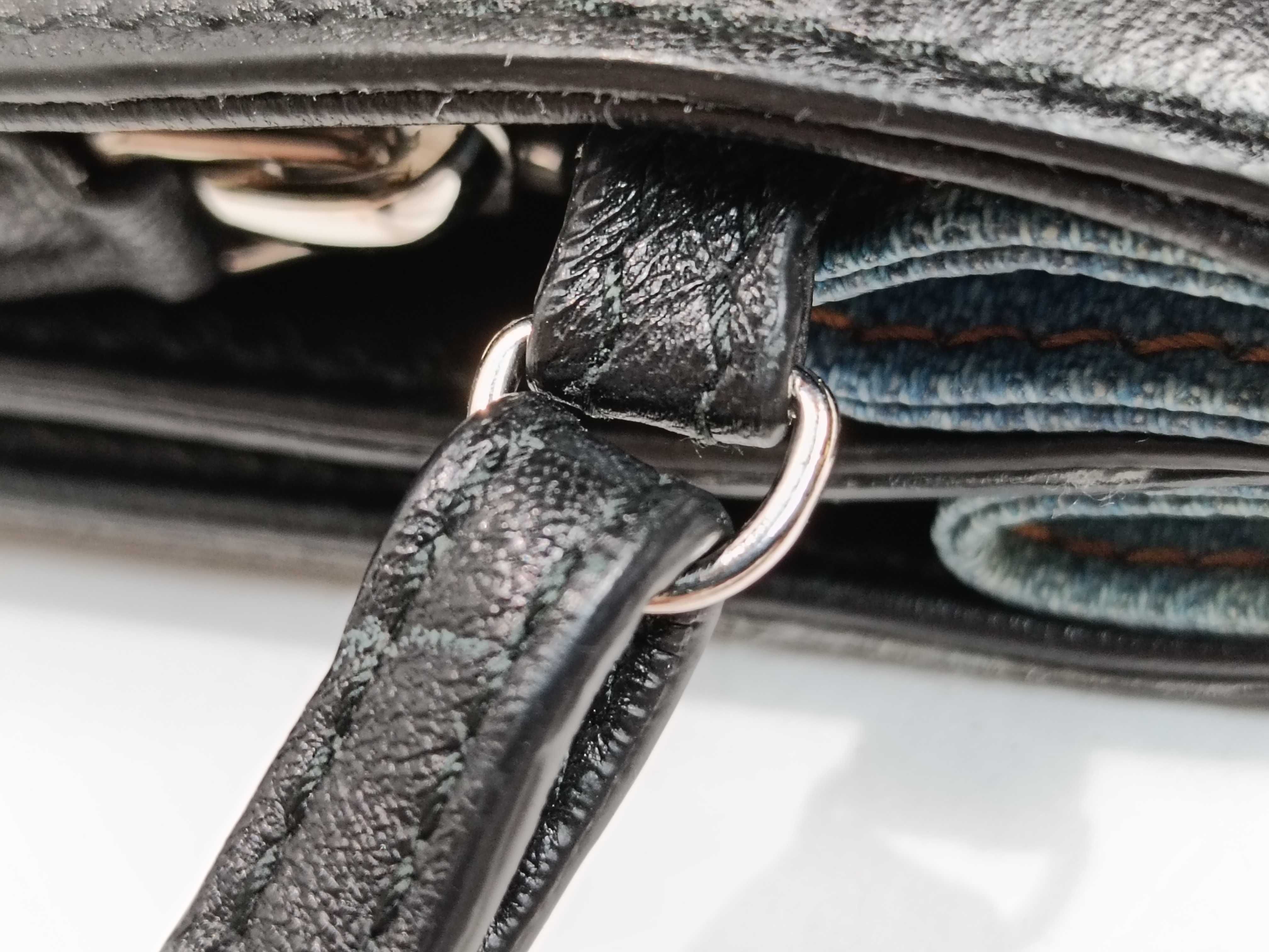 Navy Denim Shoulder Bag — view 5