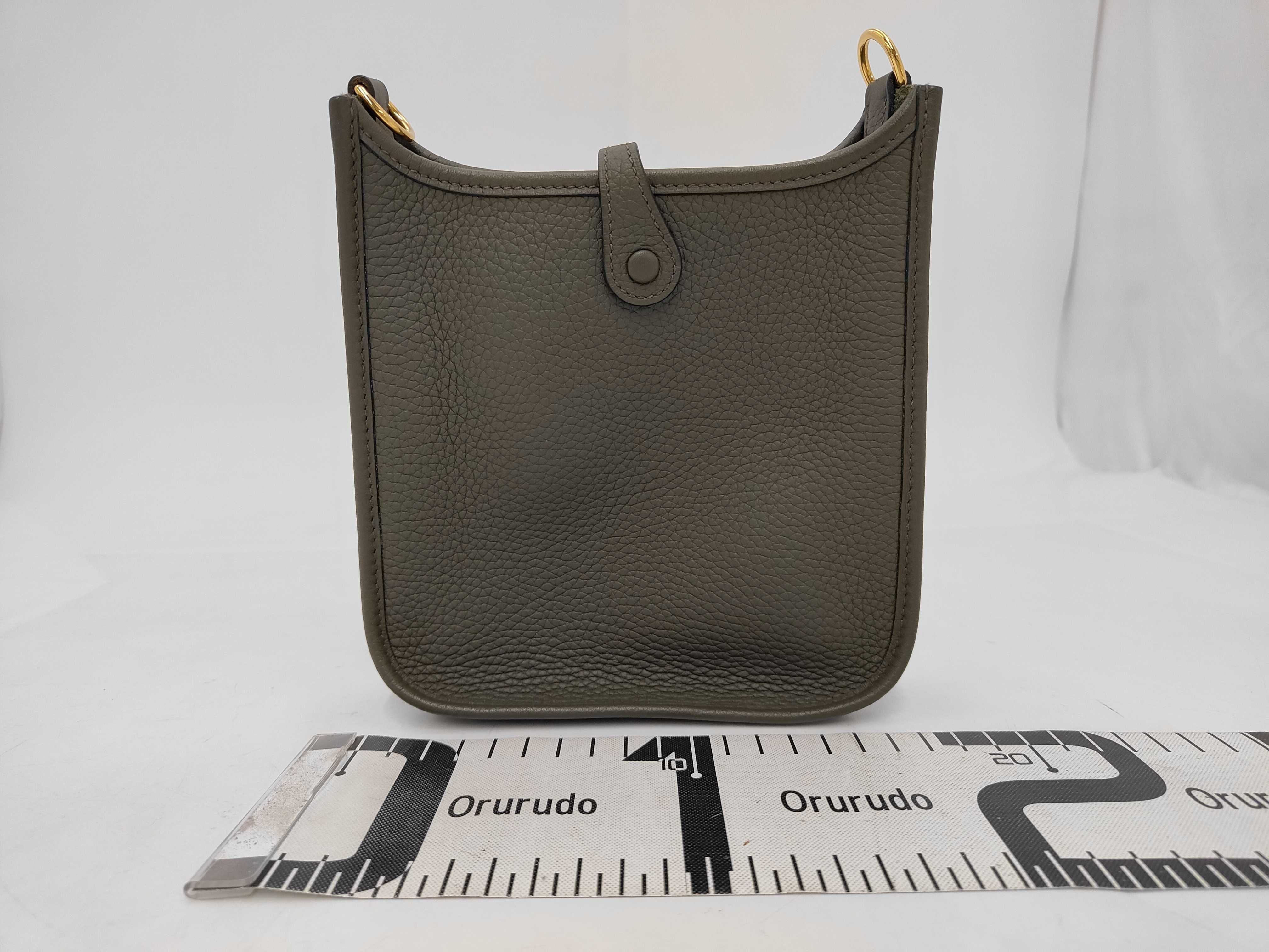 Evelyne TPM Taurillon Clemence Amazon Vert de Gris Y stamp with dust bag BZ YBS 011 Shoulder Bag — view 2