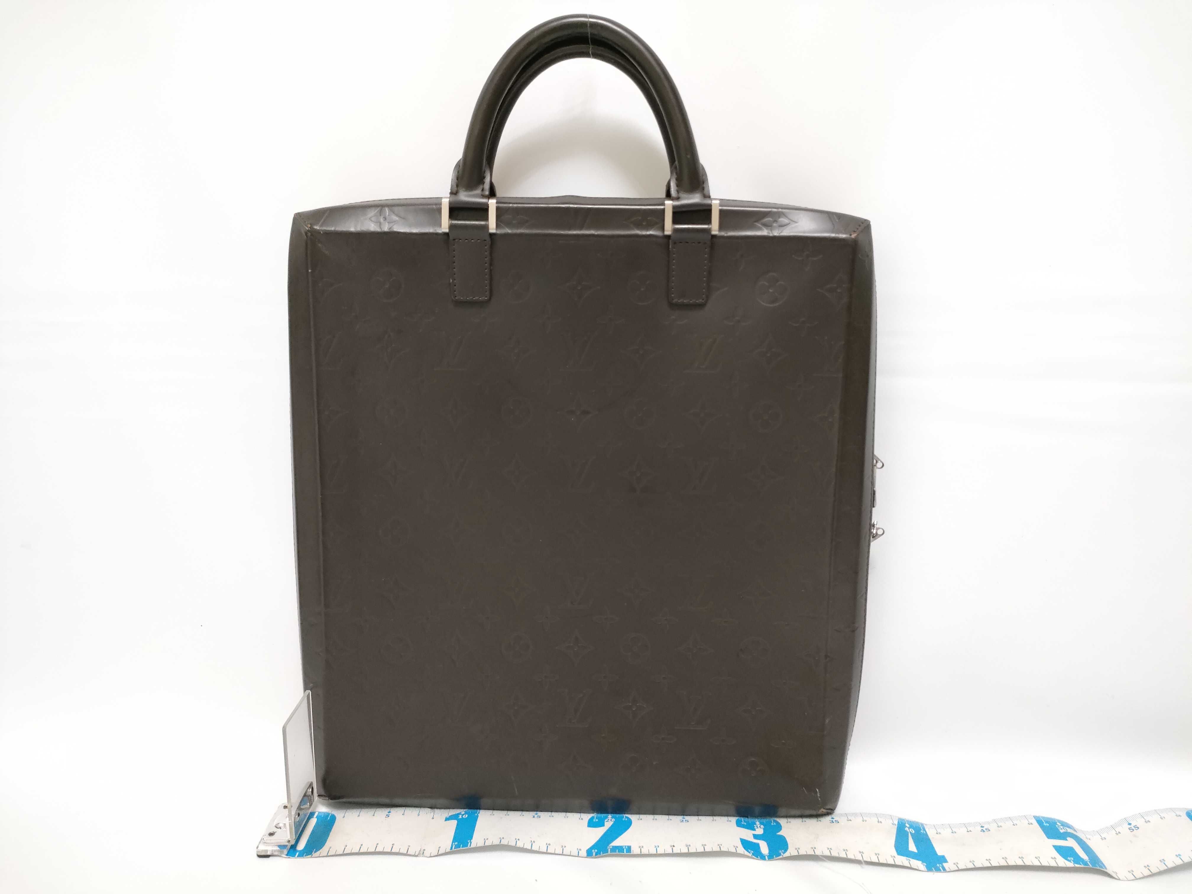 Monogram Matte Louis Vuitton Monogram Glace Erwin Briefcase M46580 Business Bag — view 2