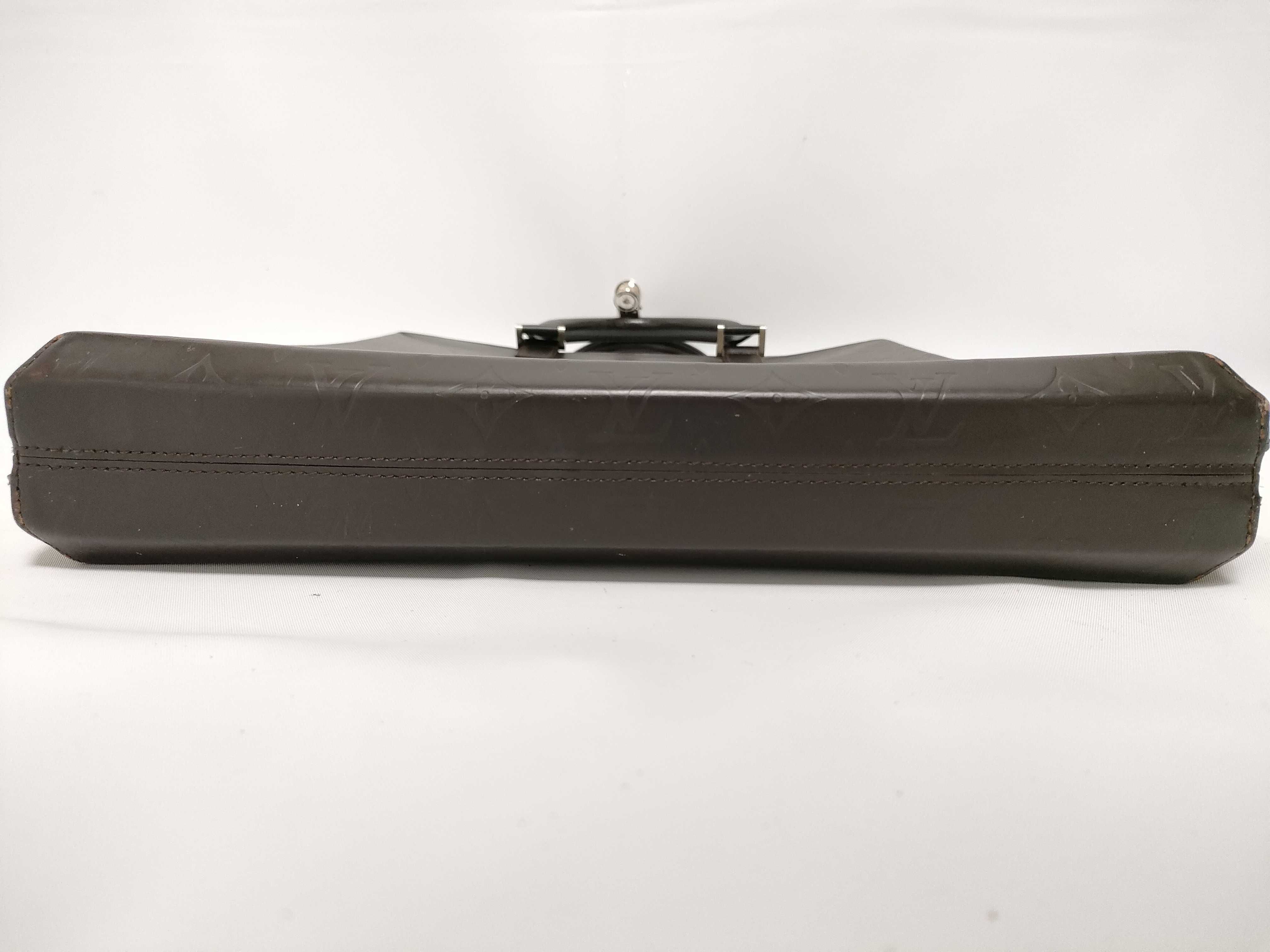 Monogram Matte Louis Vuitton Monogram Glace Erwin Briefcase M46580 Business Bag — view 3