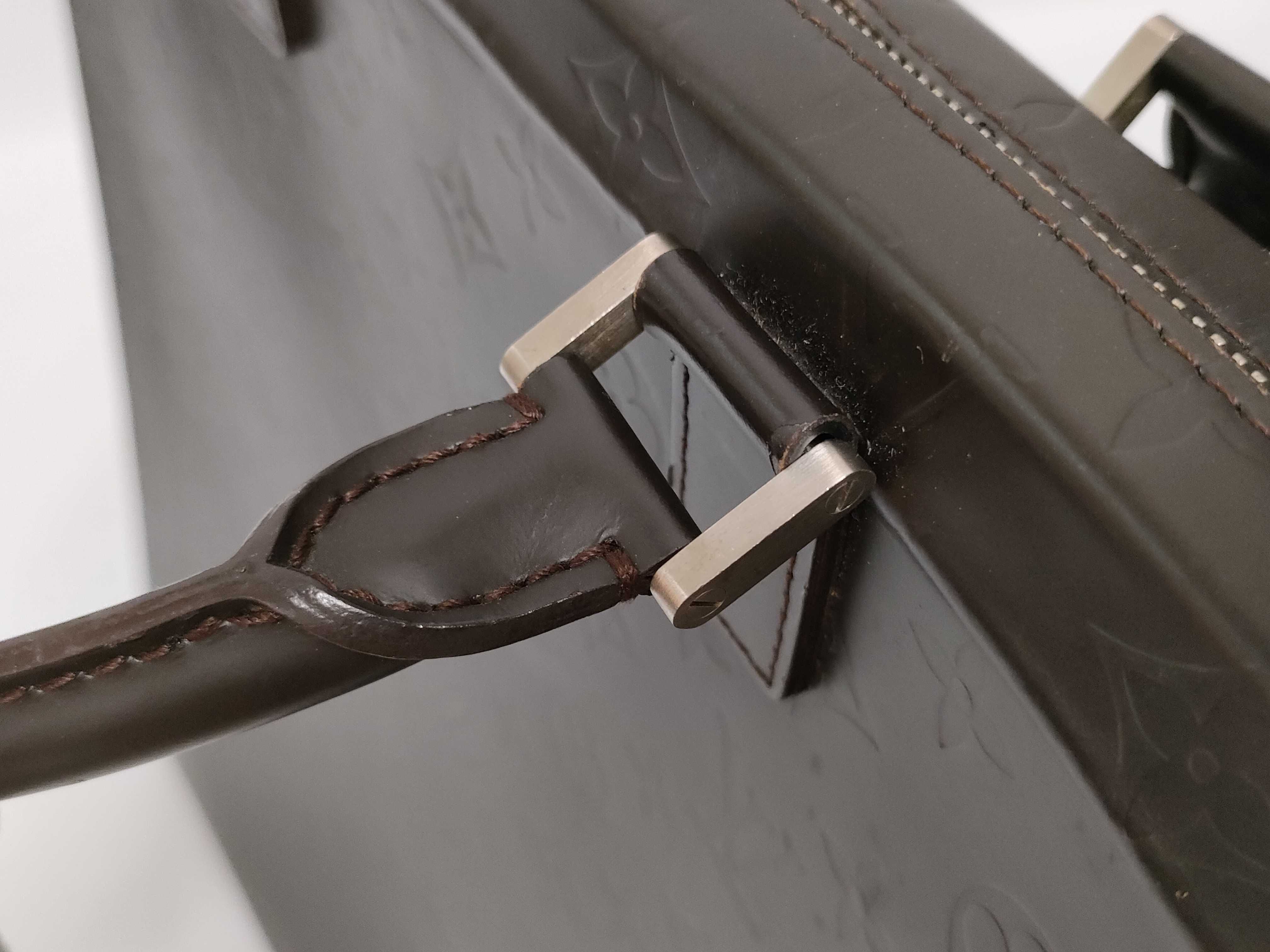 Monogram Matte Louis Vuitton Monogram Glace Erwin Briefcase M46580 Business Bag — view 7
