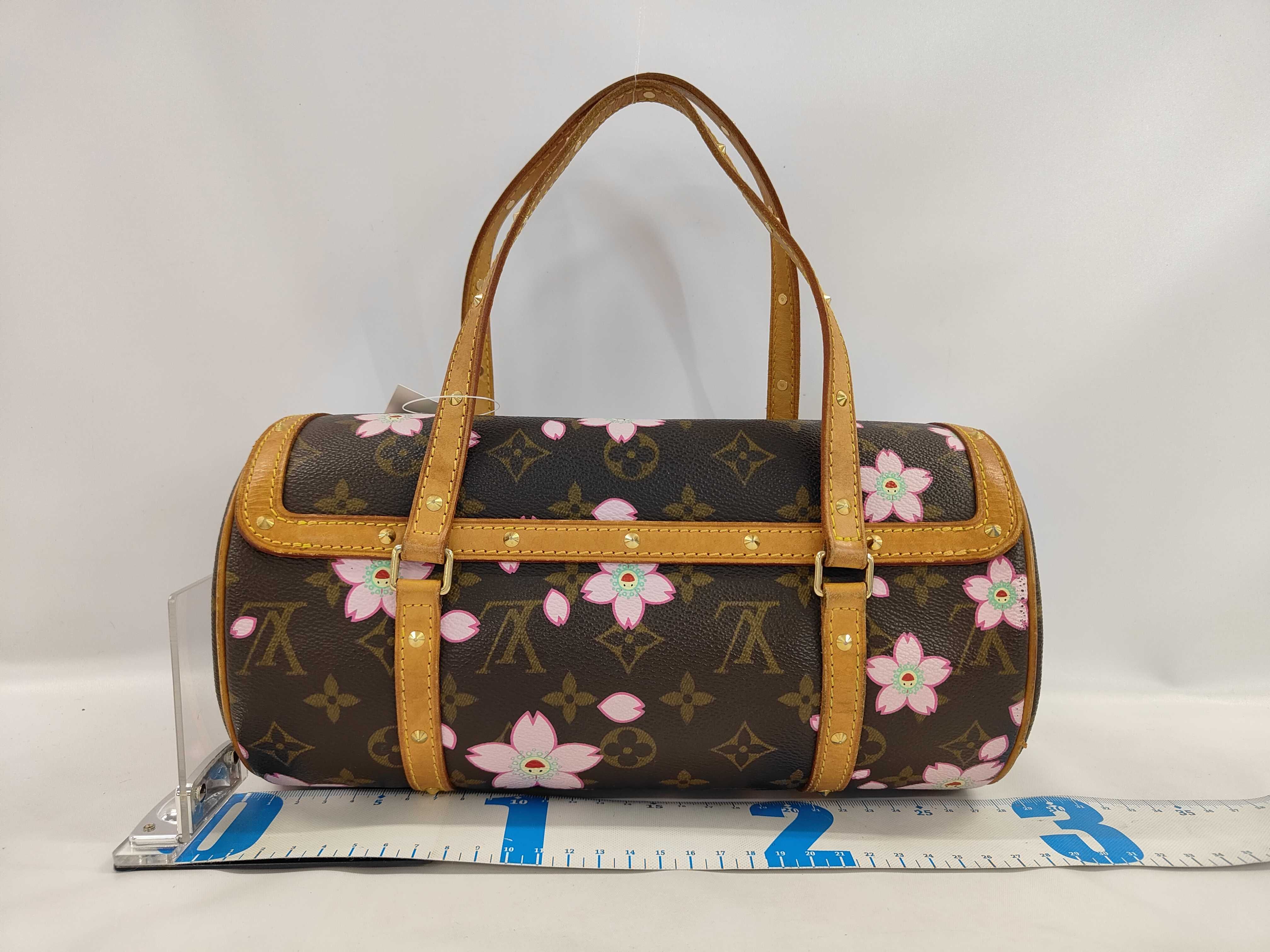 Monogram Cherry Blossom Papillon Takashi Murakami Cherry Blossom Motif M9 Handbag — view 2