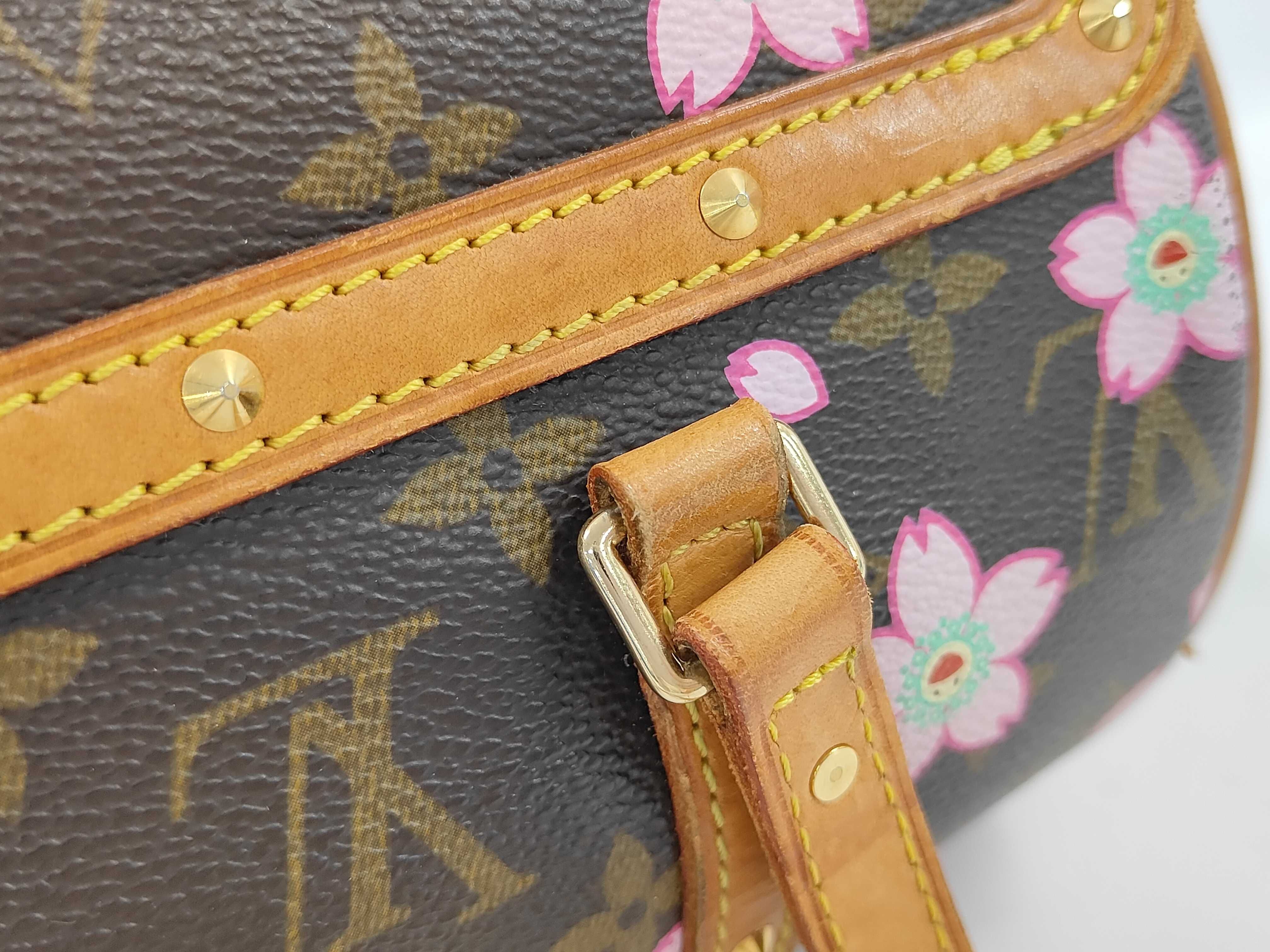 Monogram Cherry Blossom Papillon Takashi Murakami Cherry Blossom Motif M9 Handbag — view 6