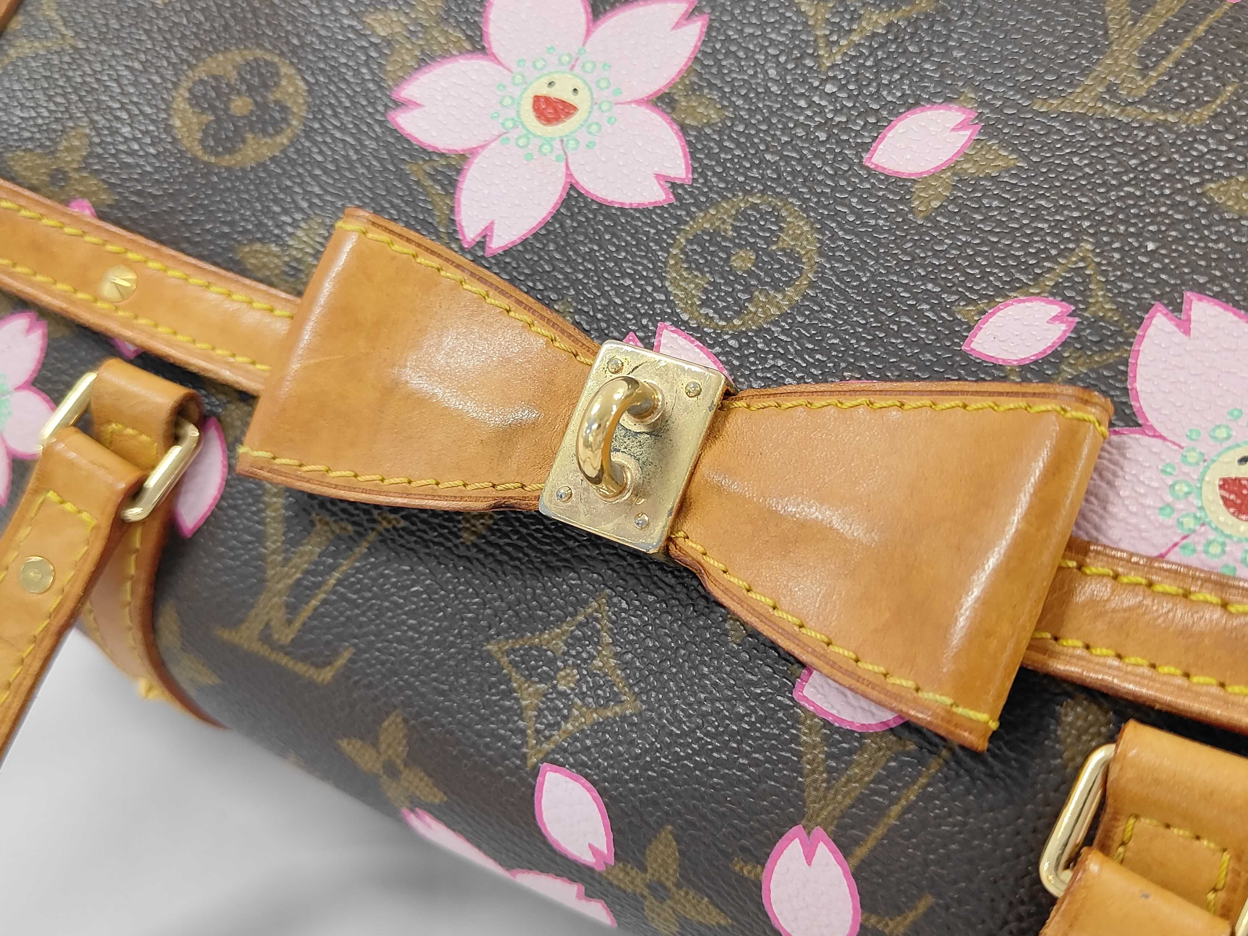 Monogram Cherry Blossom Papillon Takashi Murakami Cherry Blossom Motif M9 Handbag — view 7