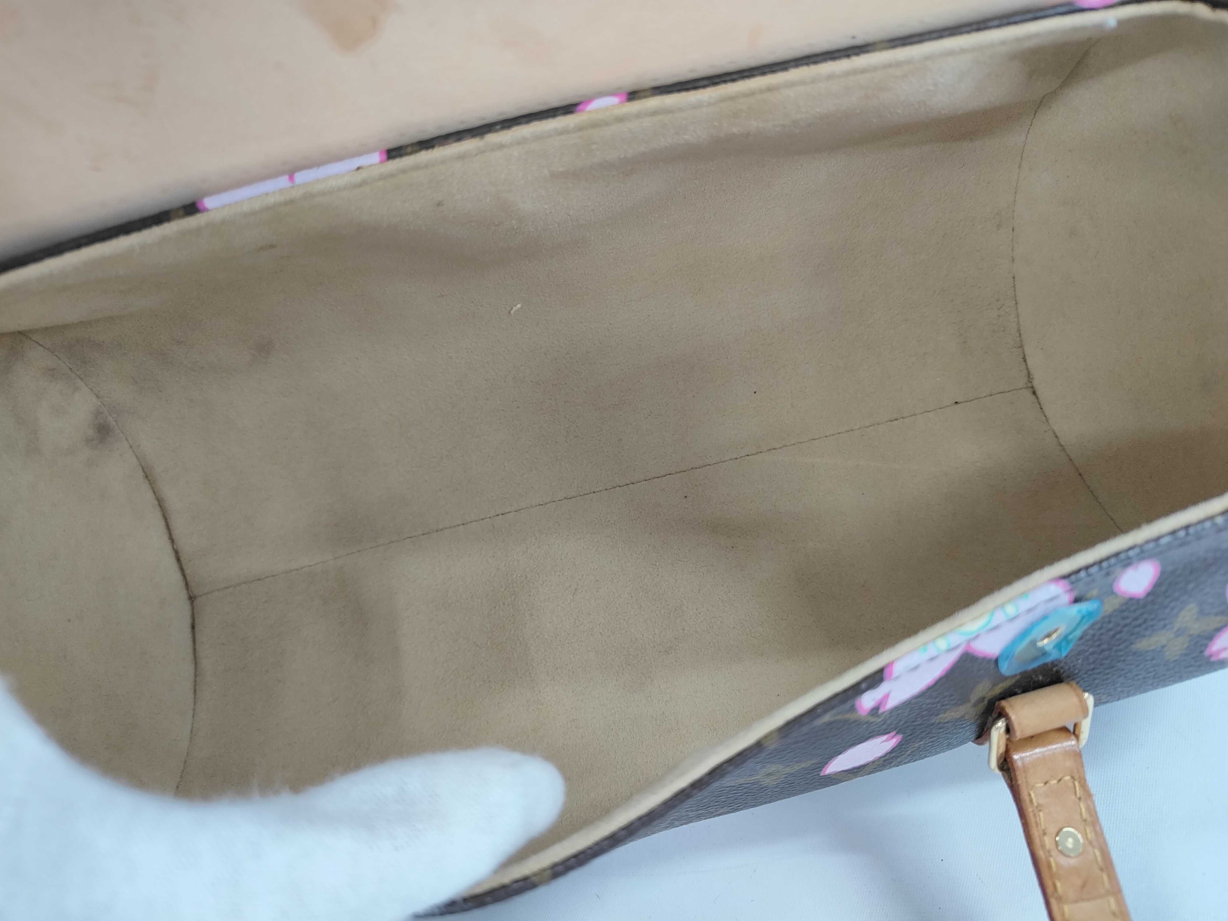 Monogram Cherry Blossom Papillon Takashi Murakami Cherry Blossom Motif M9 Handbag — view 10