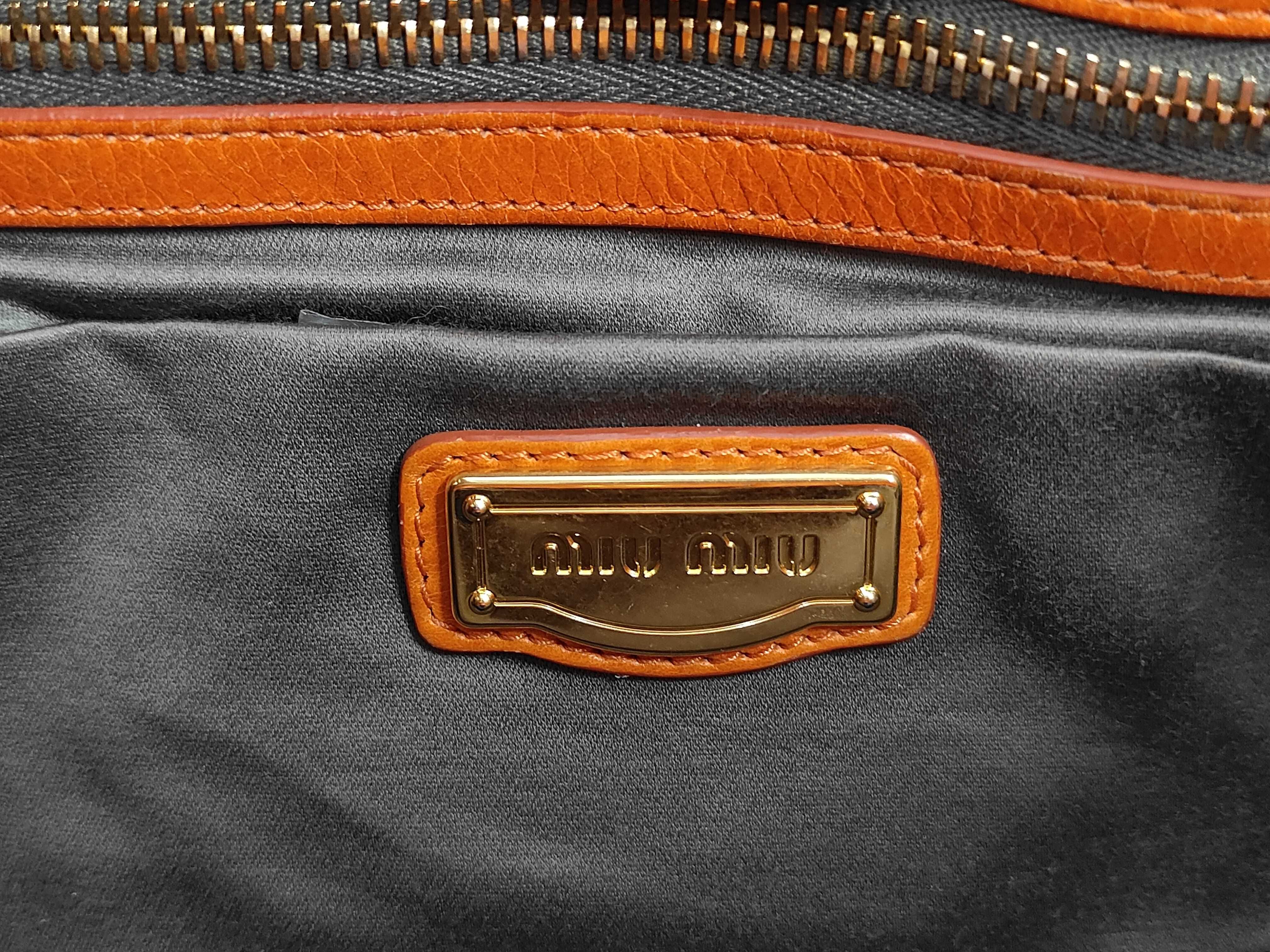 Vitello Luxe Orange 2-way Handbag with Shoulder Strap (Shoulder Bag) — view 9