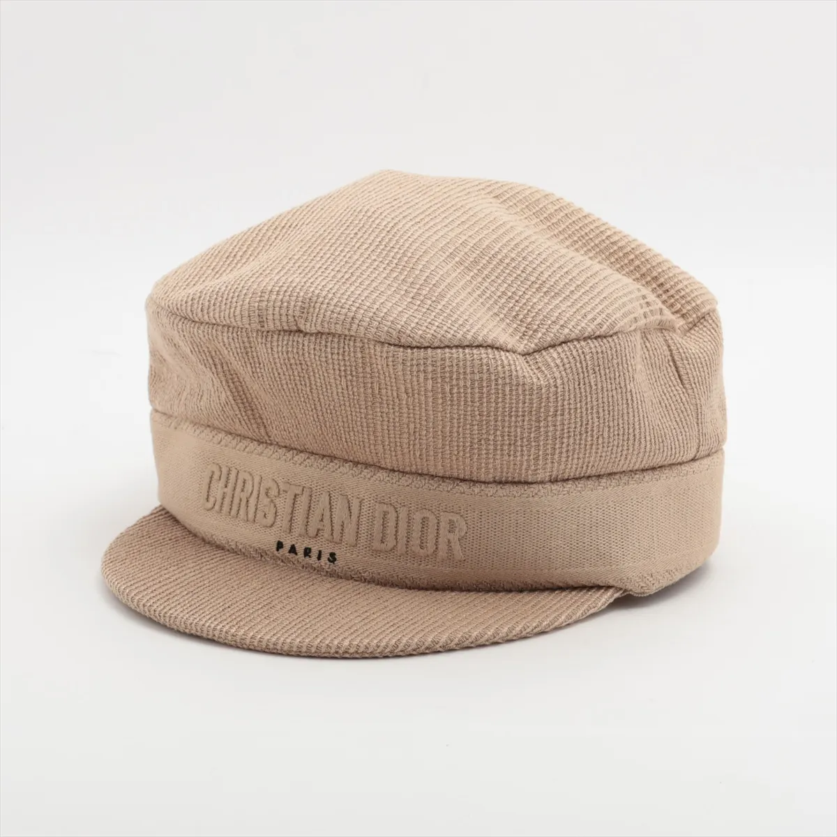 02DCP920A140 Logo Casquette 57 Cotton x Polyester x Viscose Beige Threading Fuzzing Losing its shape Teasing