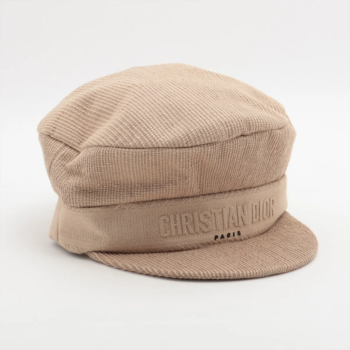 02DCP920A140 Logo Casquette 57 Cotton x Polyester x Viscose Beige Threading Fuzzing Losing its shape Teasing — view 2