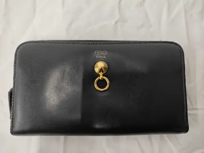 wallet, black calfskin, 8M0299.