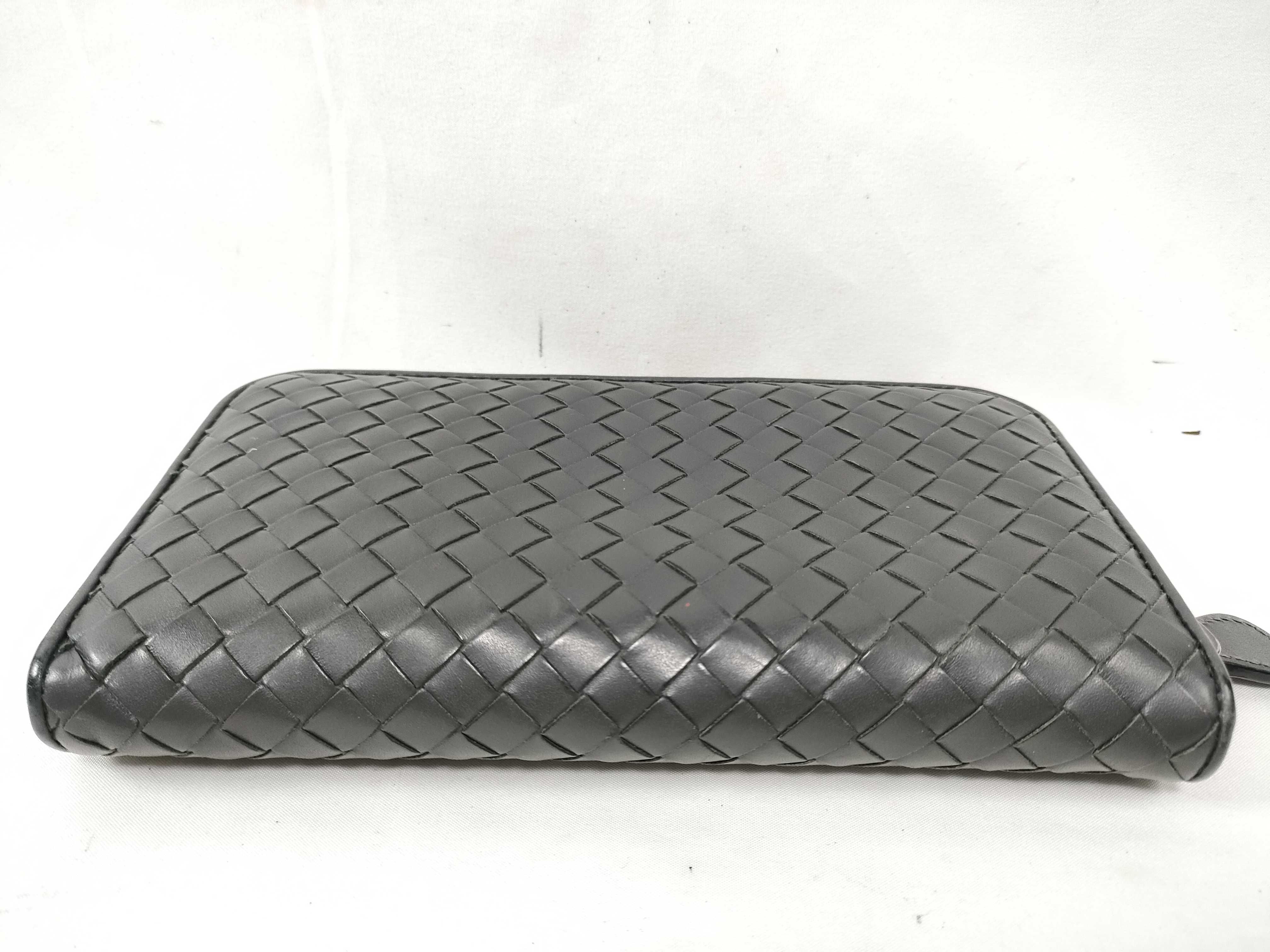 Intrecciato Round Zipper Long Wallet — view 3