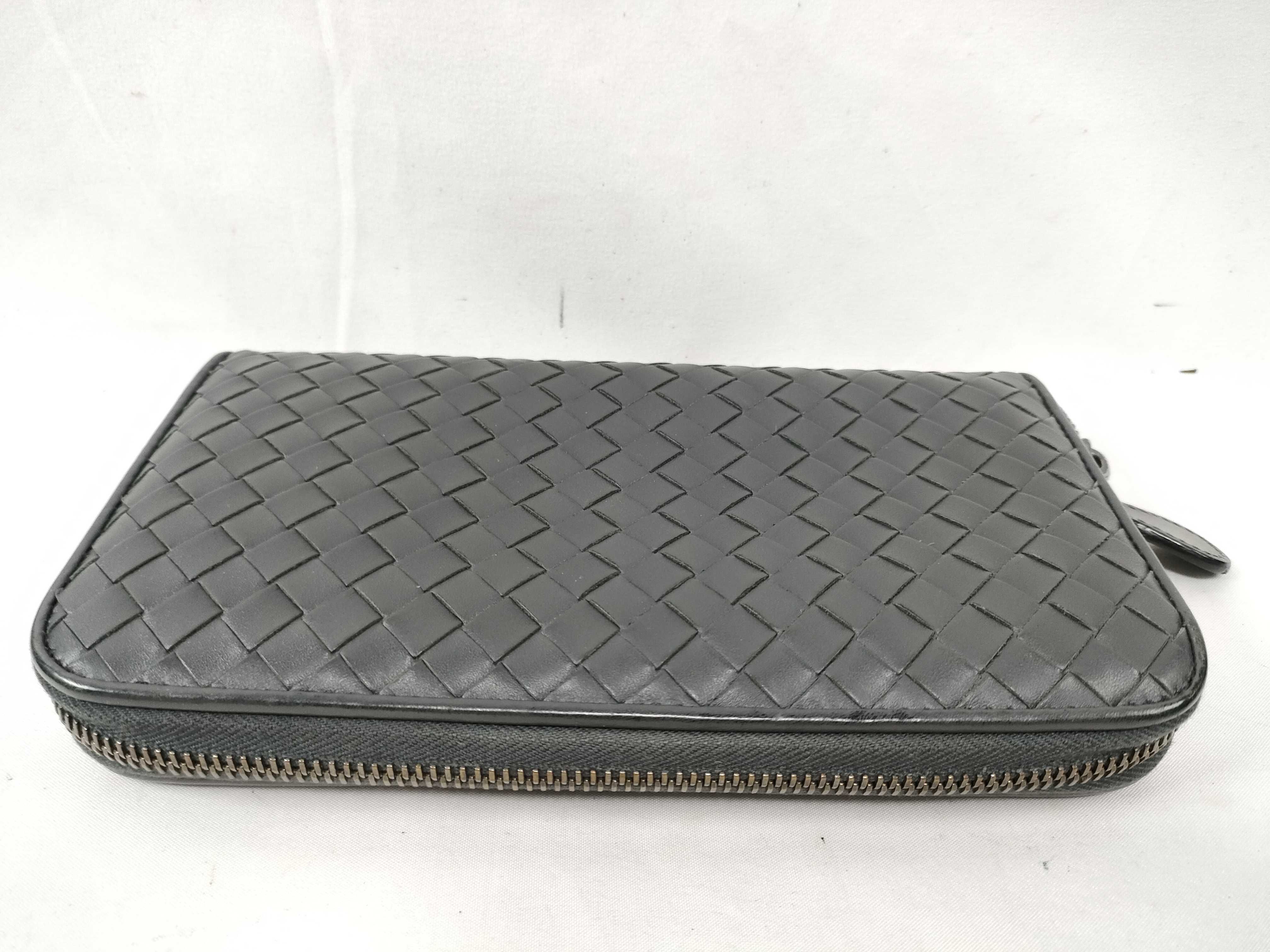 Intrecciato Round Zipper Long Wallet — view 4