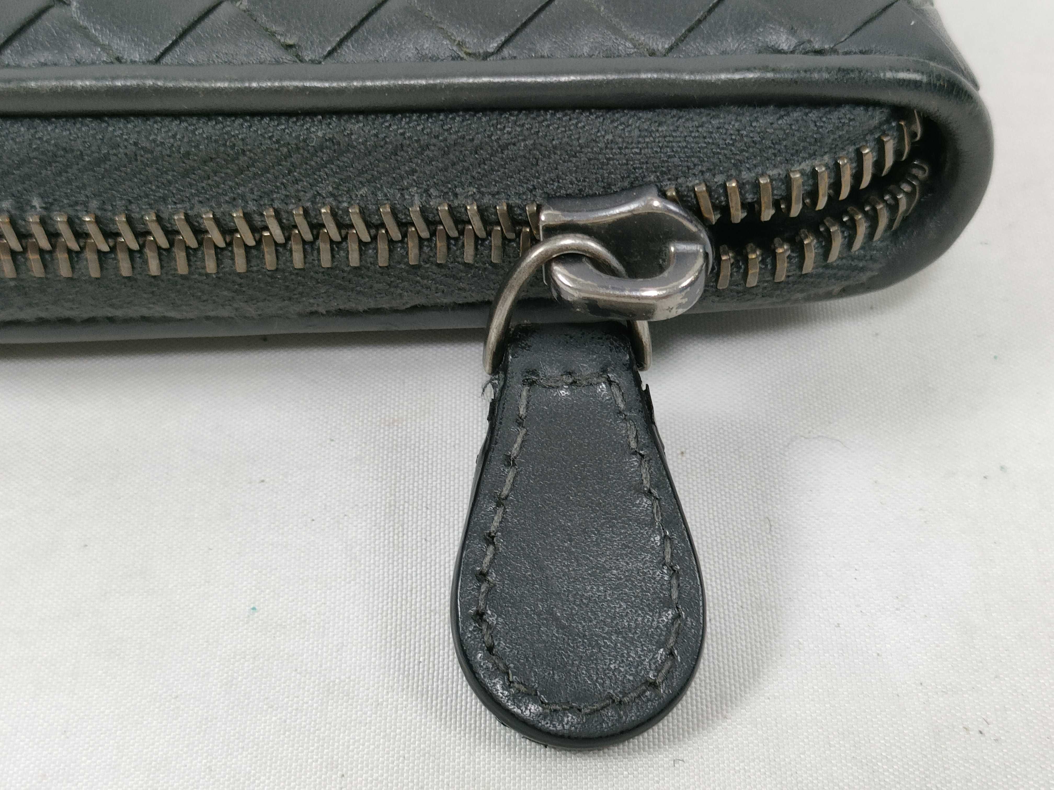 Intrecciato Round Zipper Long Wallet — view 6