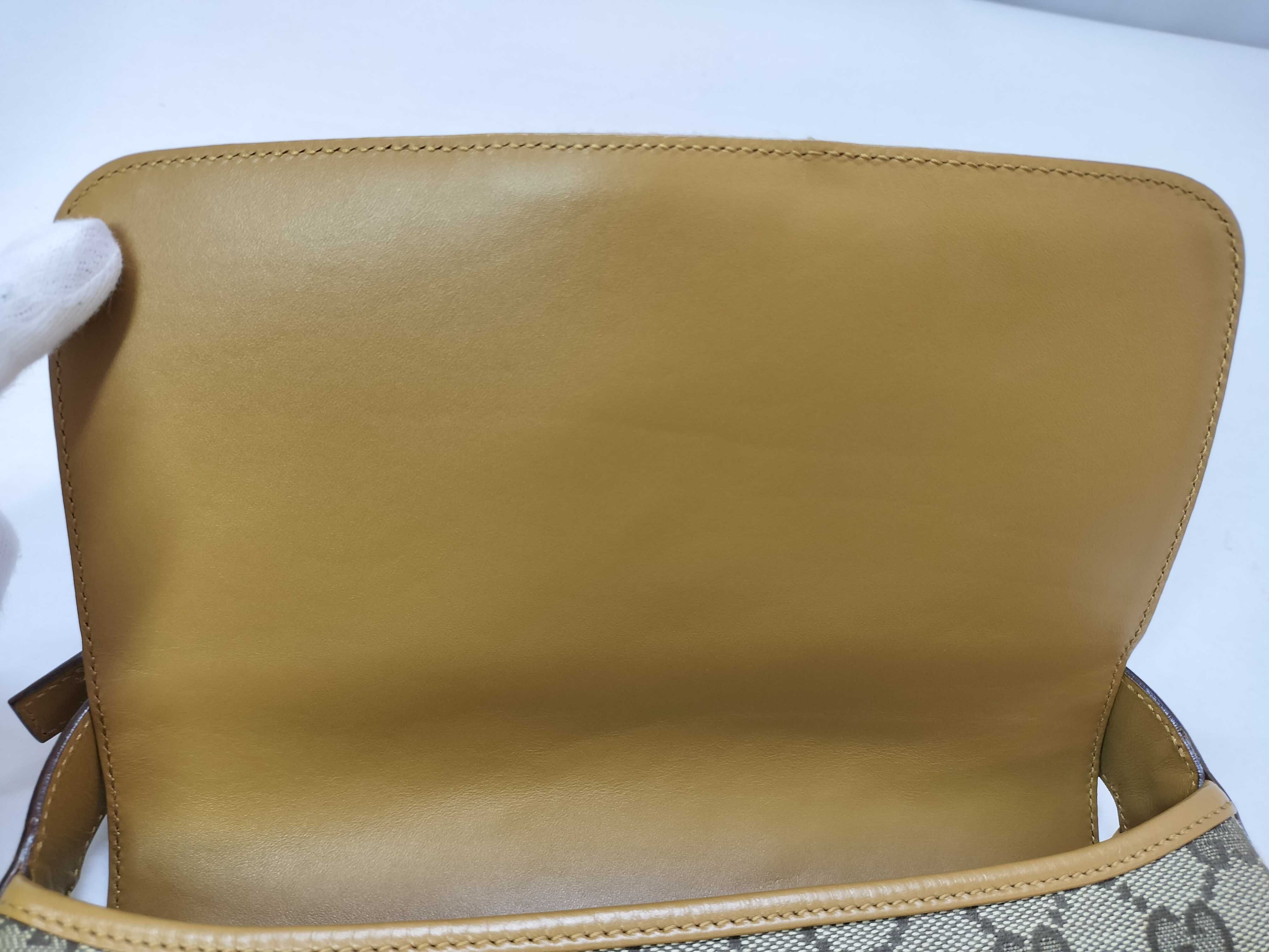 Jackie Canvas x Leather Shoulder Bag, Beige, 001 3824 (Handbag) — view 12