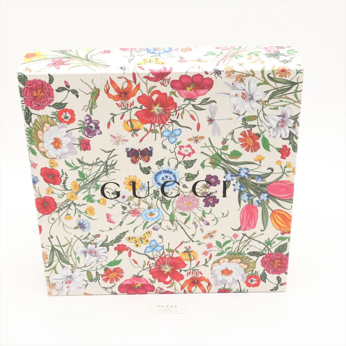 GG Flora New Jackie 550152 Canvas x Leather Shoulder Bag, White — view 12