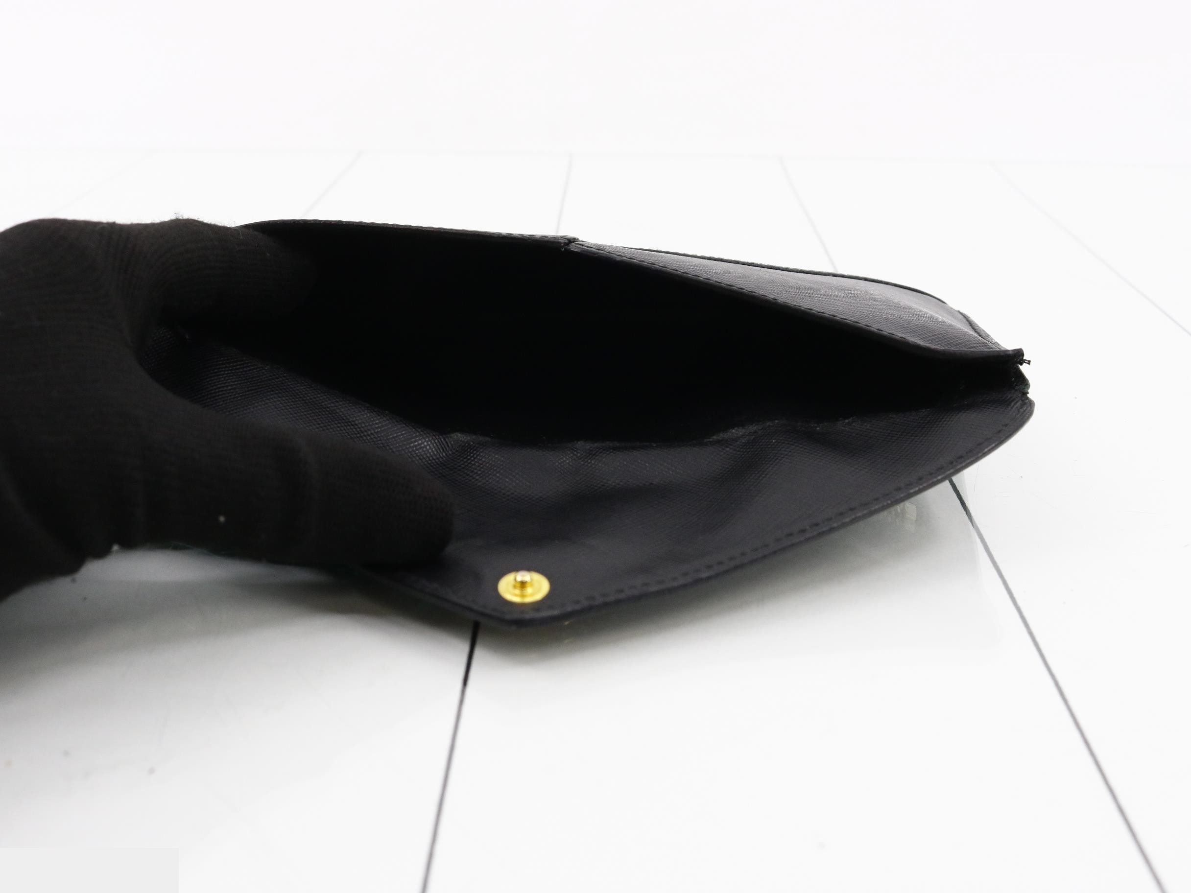 Saffiano Pouch Document Case Black — view 4